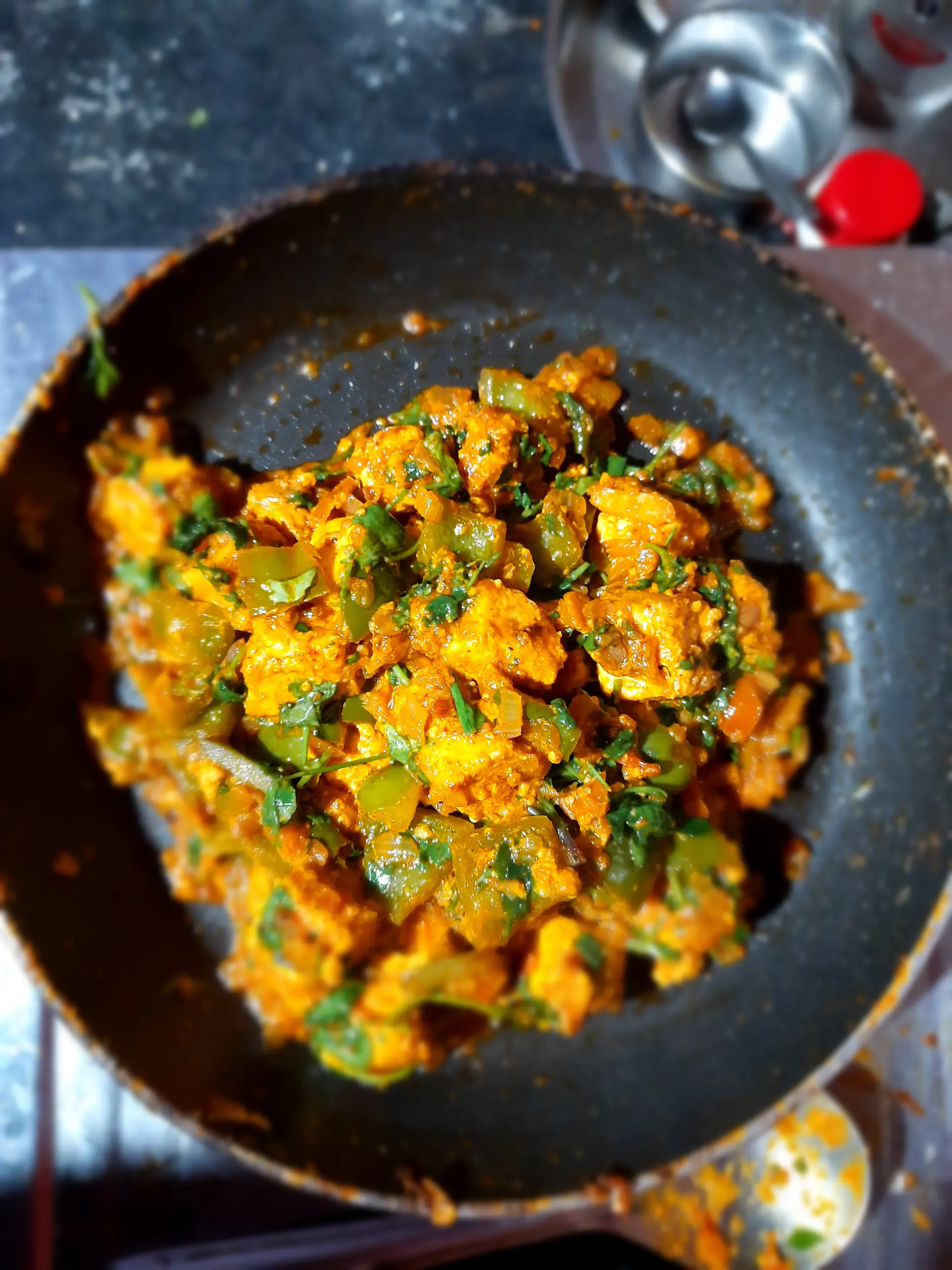 A cook's photo of Tawa Paneer