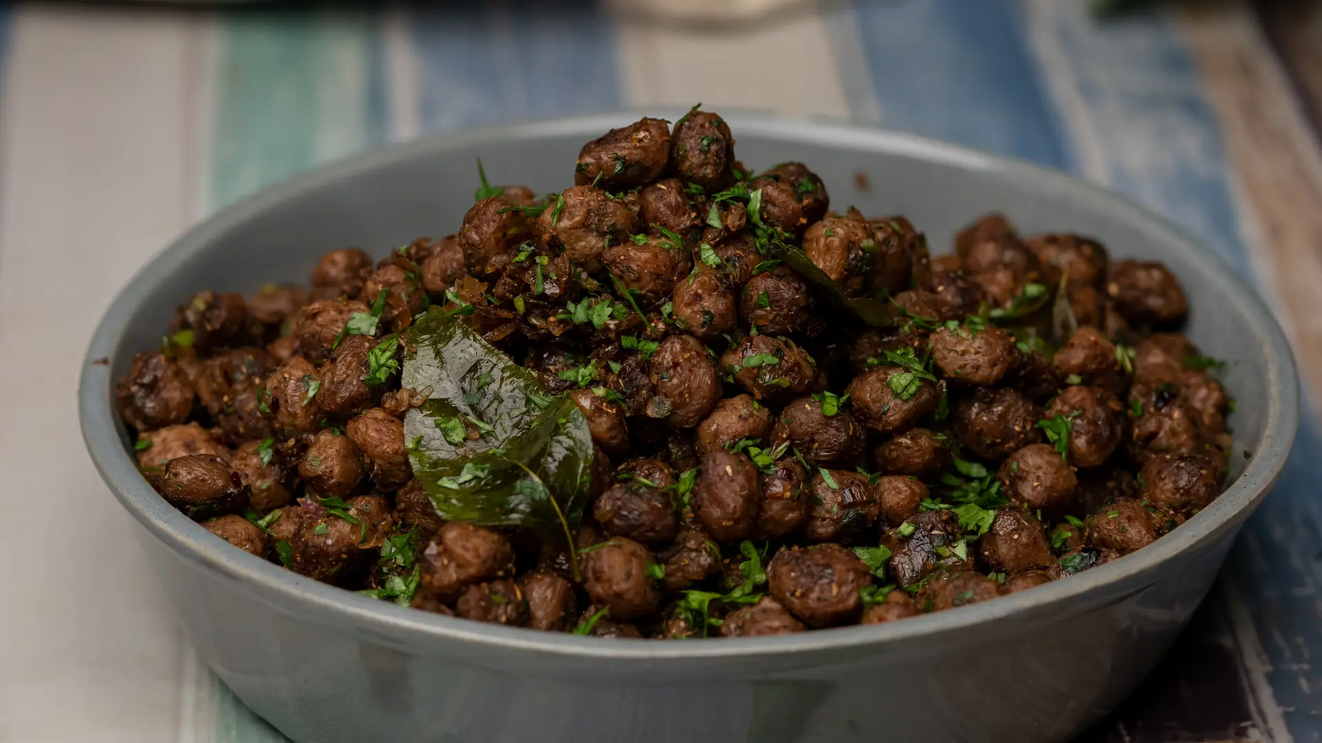 Soya Chunk Pepper Fry
