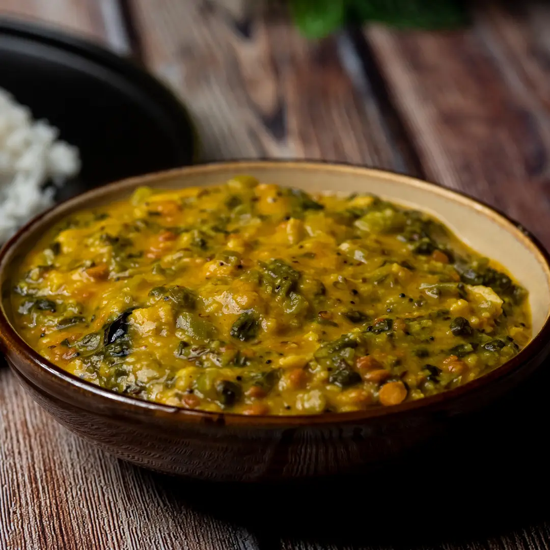 Spinach Yam Curry
