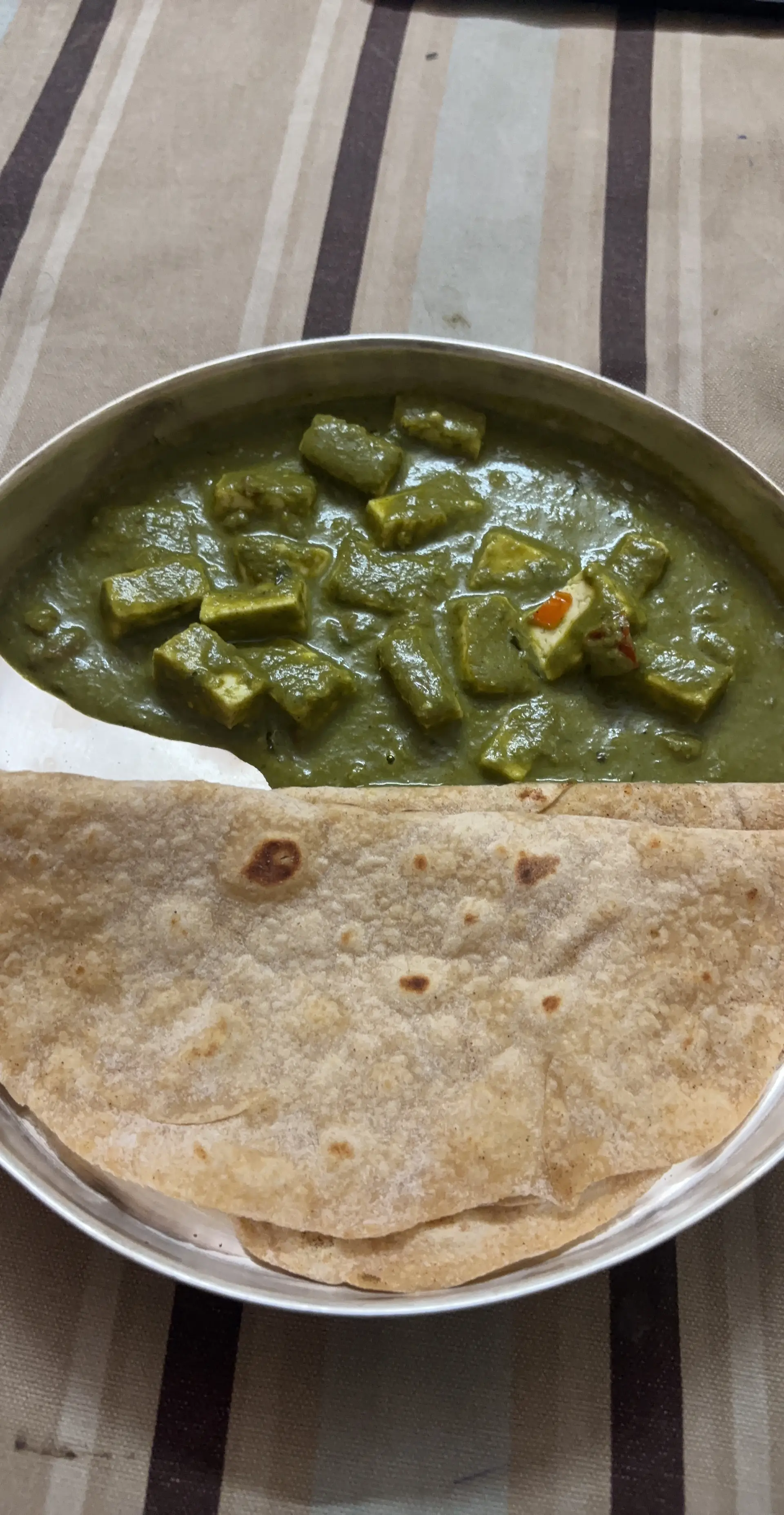 A cook's photo of Palak Paneer