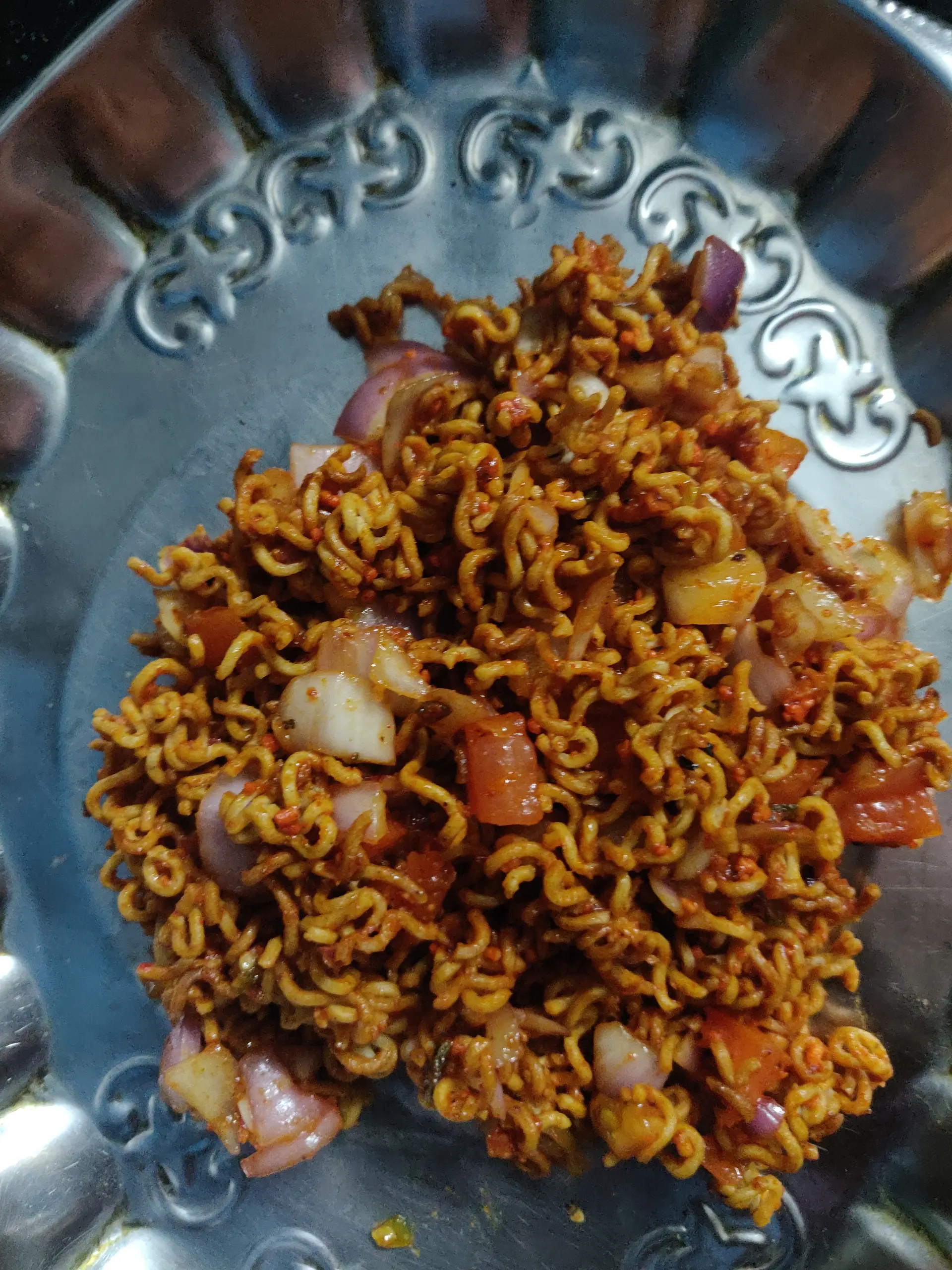 A cook's photo of Maggi Bhel