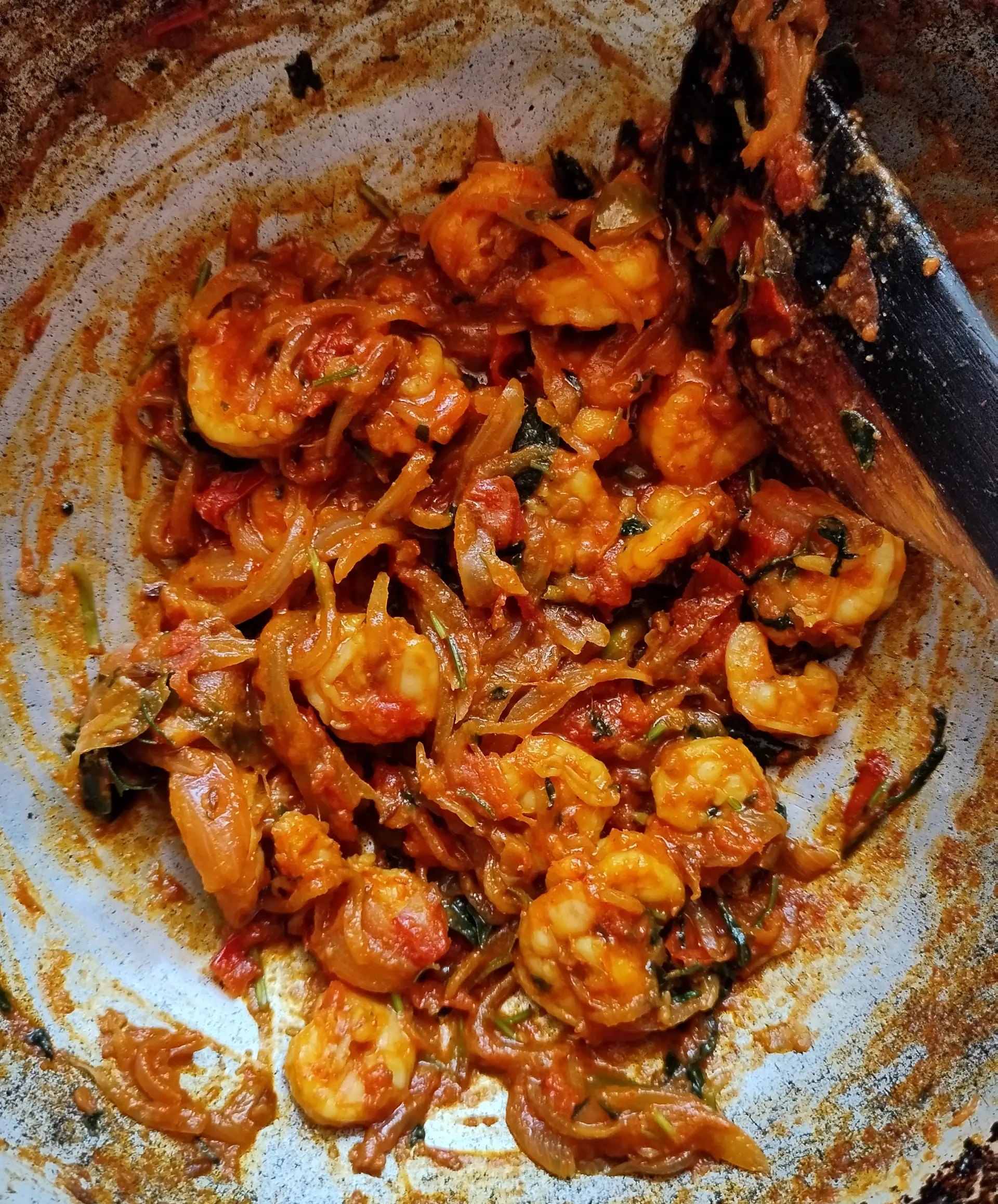 A cook's photo of Prawn Thokku
