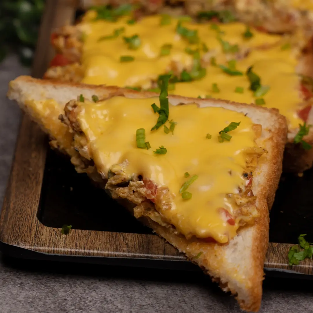 Masala Egg and Cheese Toast