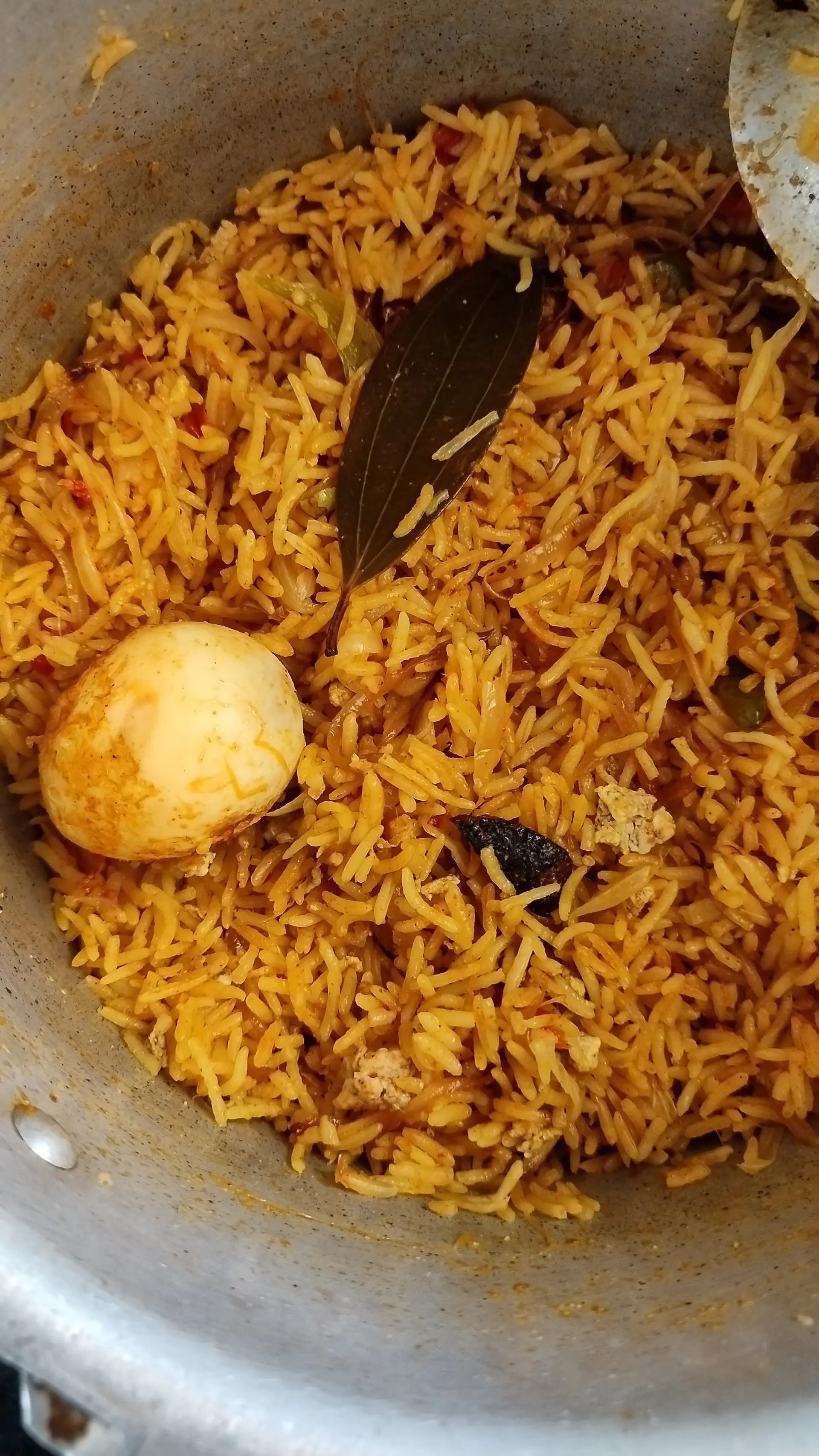 A cook's photo of Egg Dum Biryani