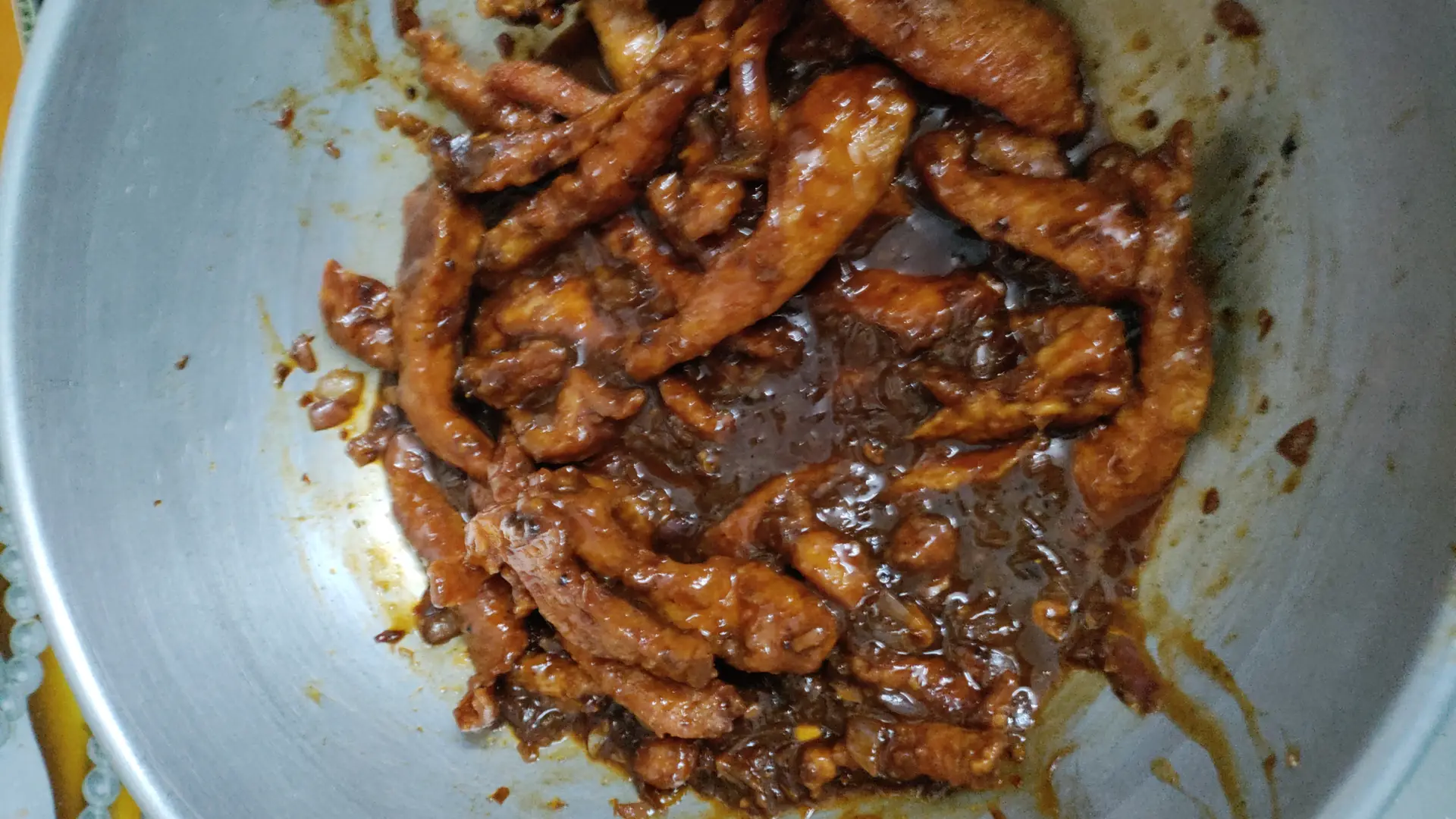 A cook's photo of Chicken Manchurian