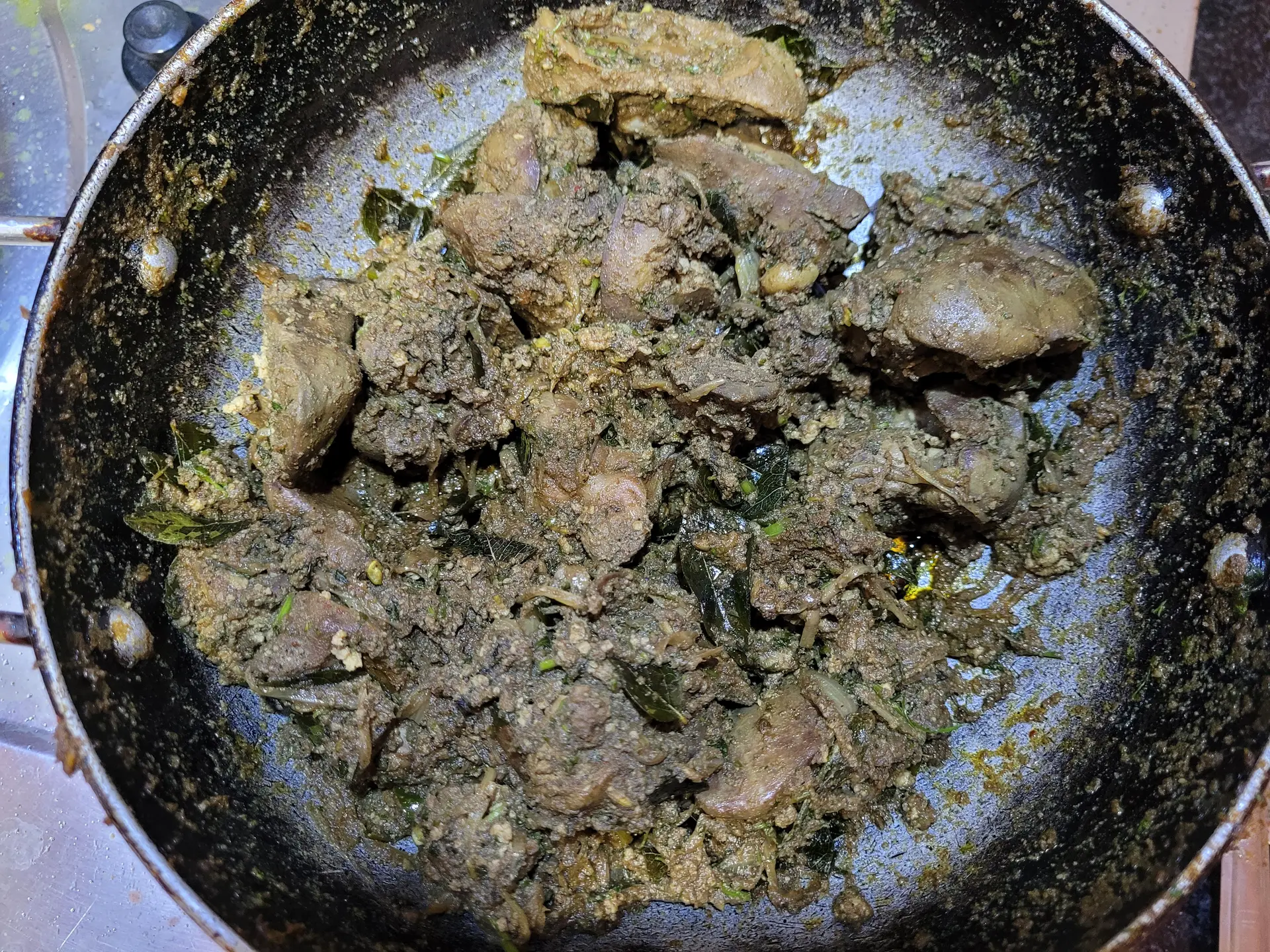 A cook's photo of Chicken Liver Pepper Fry
