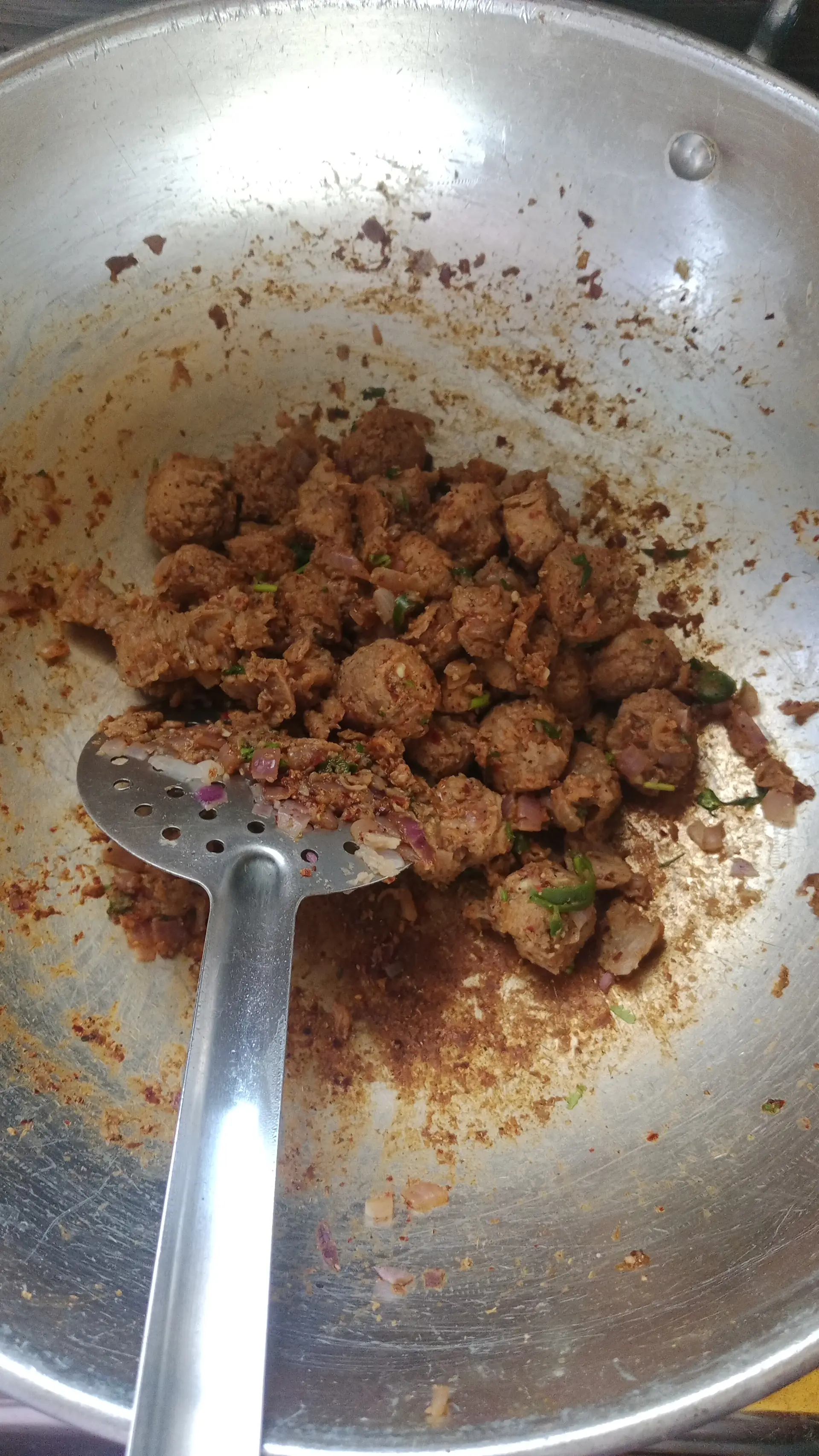 A cook's photo of Soya Chunk Pepper Fry
