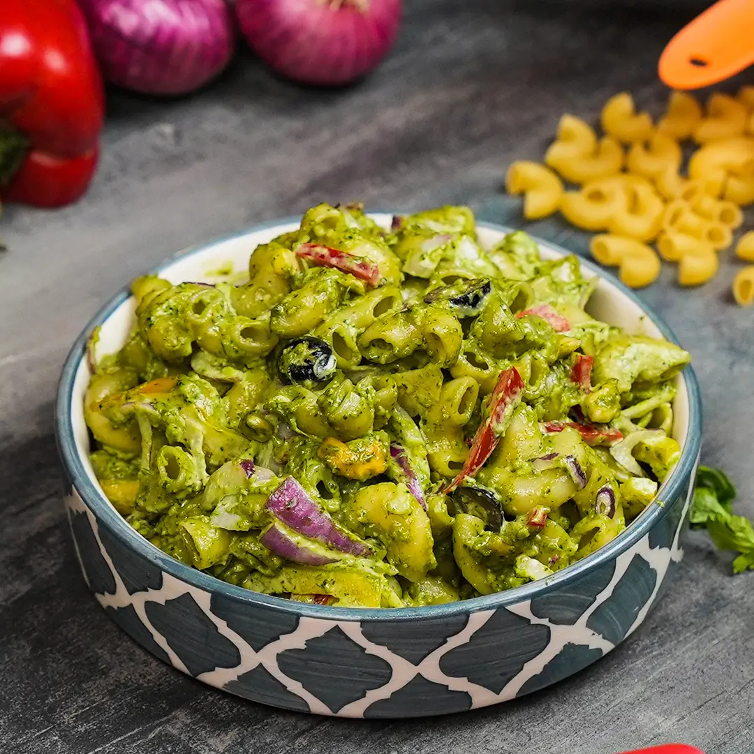 Cilantro Pesto Pasta Salad
