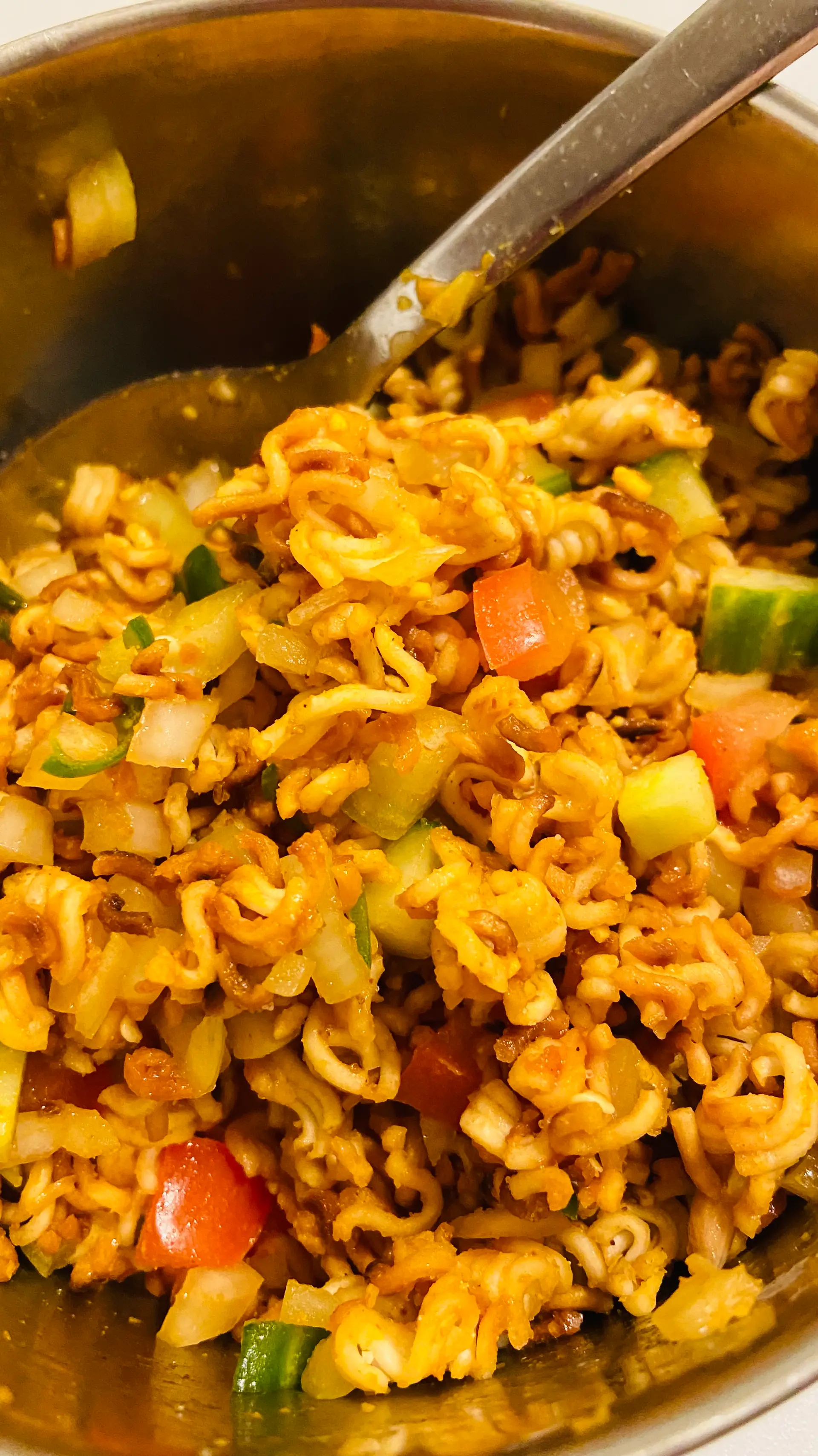 A cook's photo of Maggi Bhel