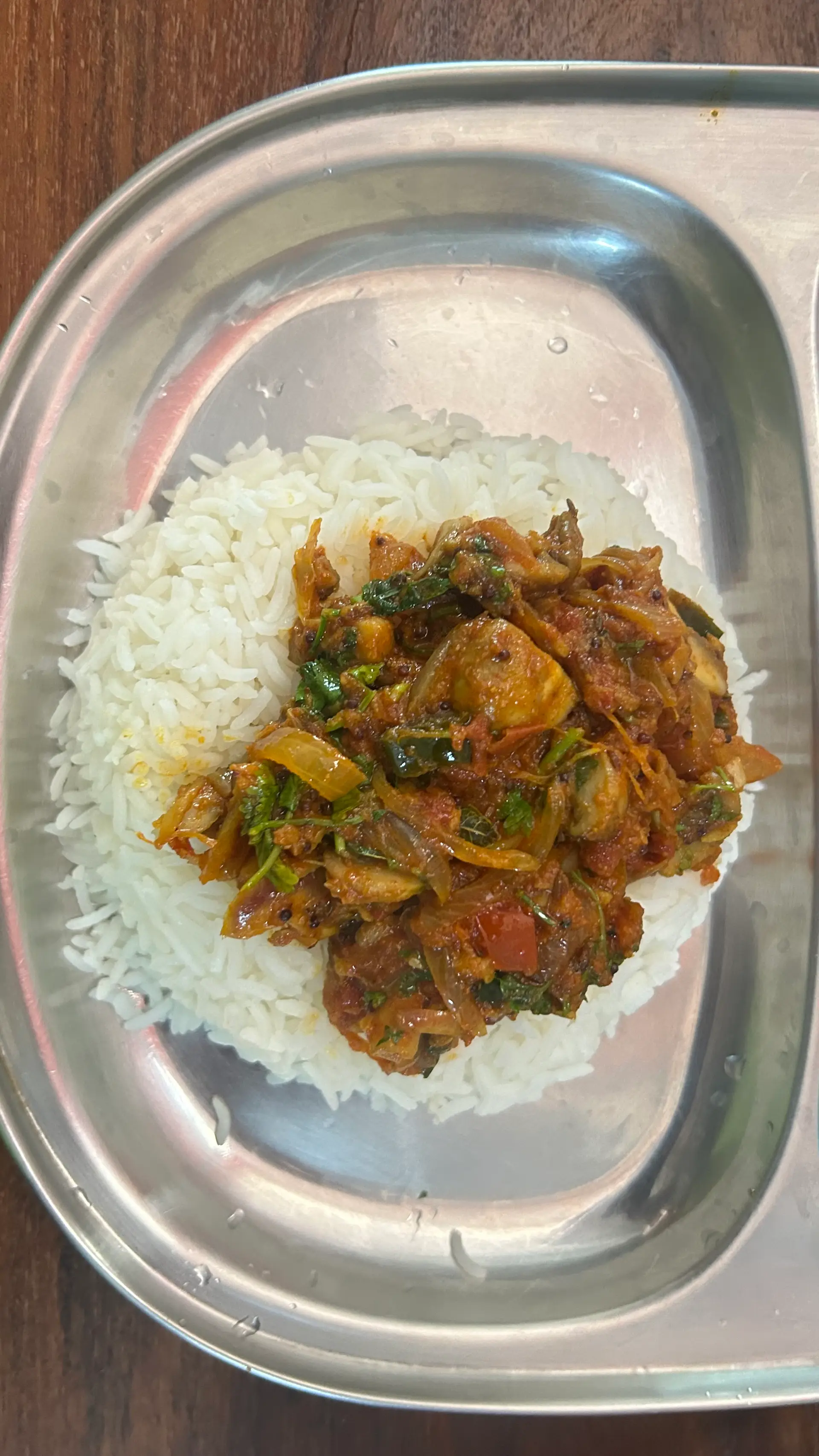 A cook's photo of Mushroom Thokku