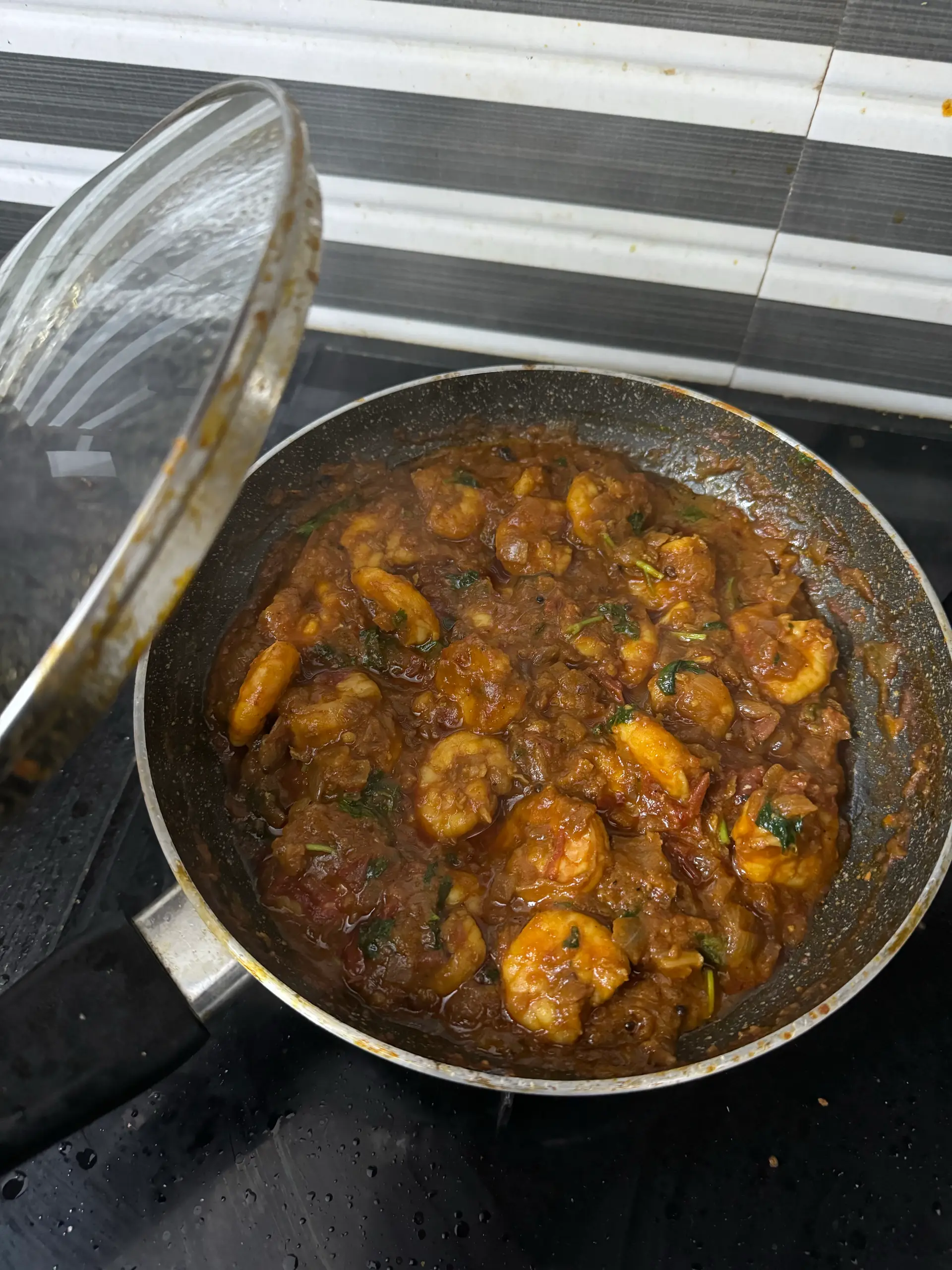 A cook's photo of Prawn Thokku
