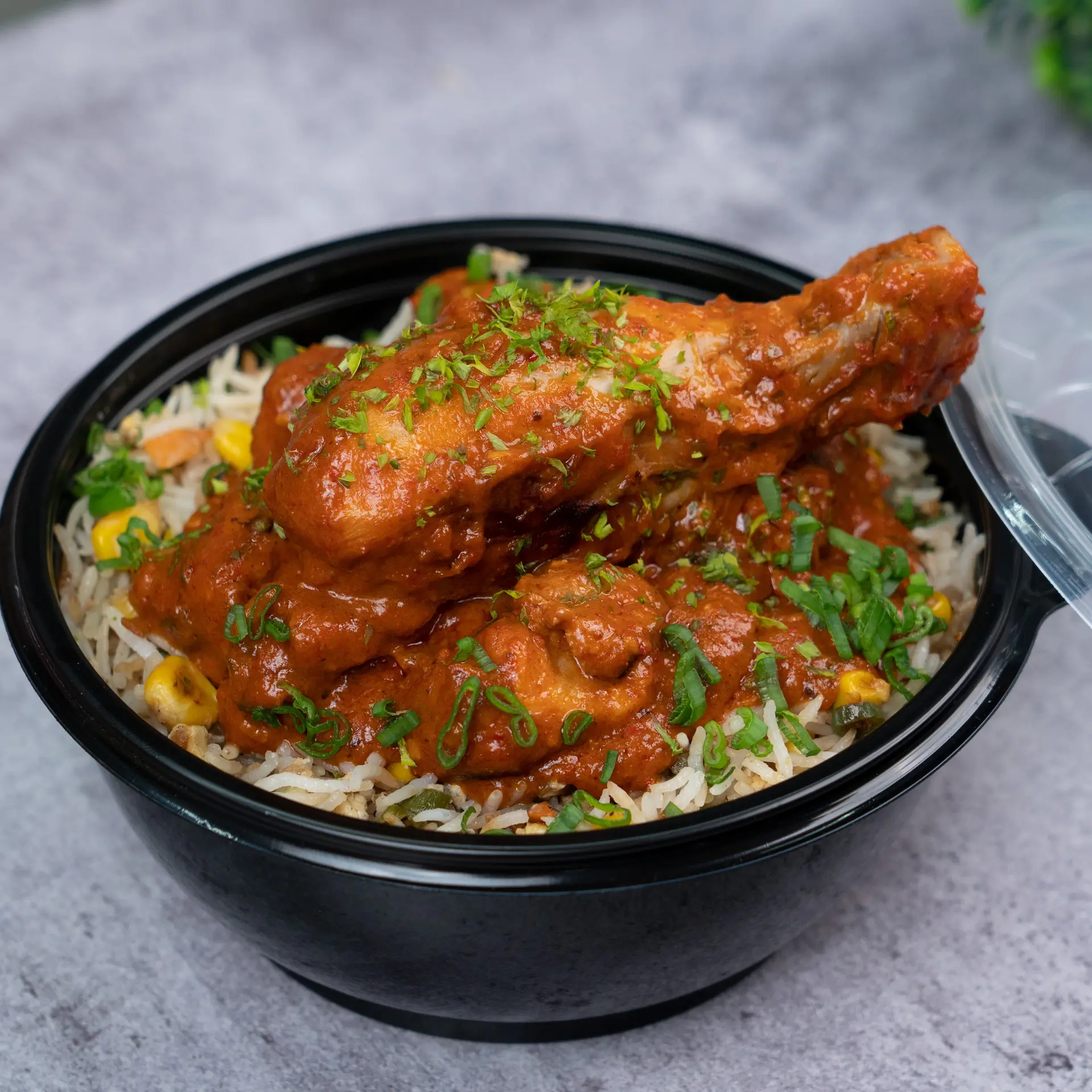 Peri Peri Chicken with Egg Corn Rice