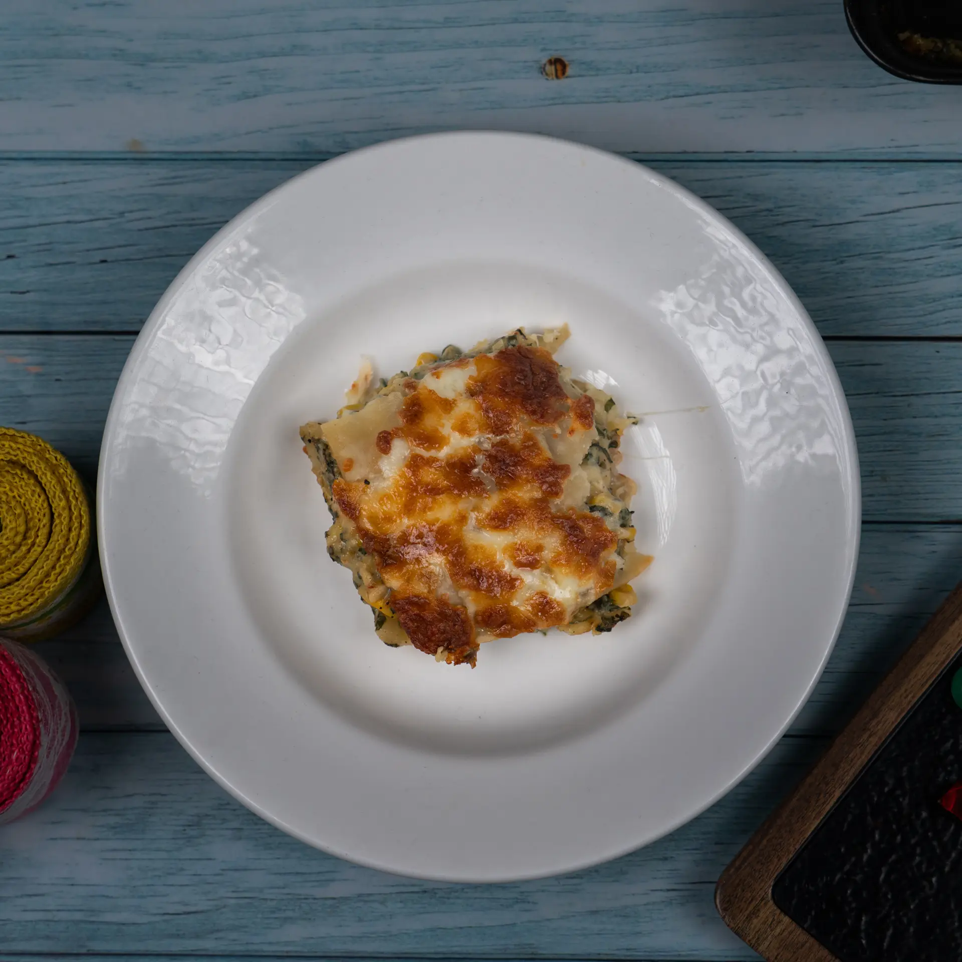 Spinach and Corn Lasagna