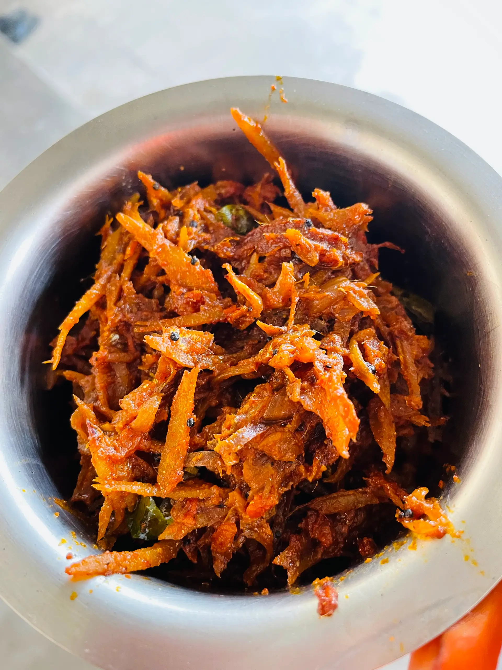 A cook's photo of Karuvadu Thokku