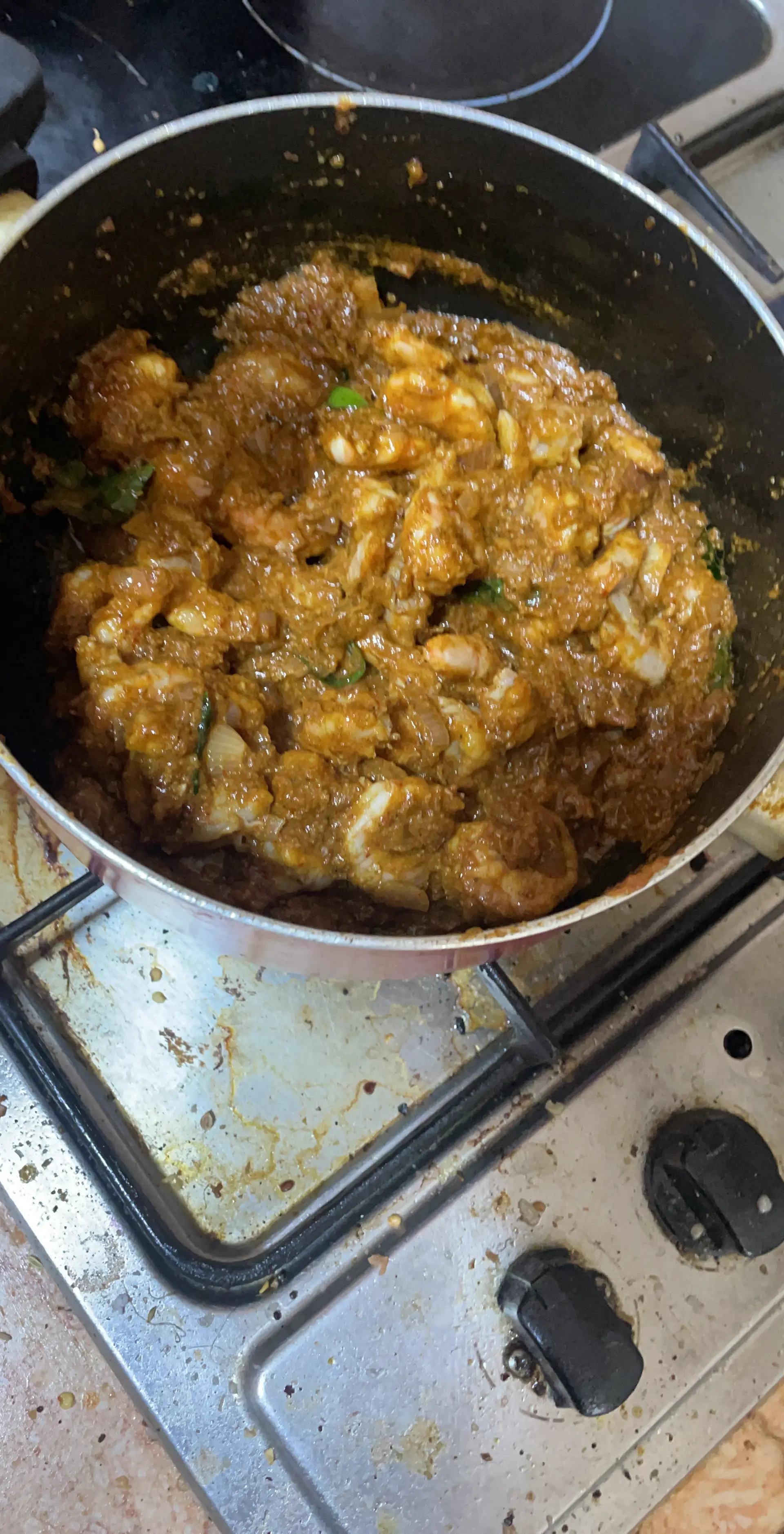 A cook's photo of Prawn Ghee Roast