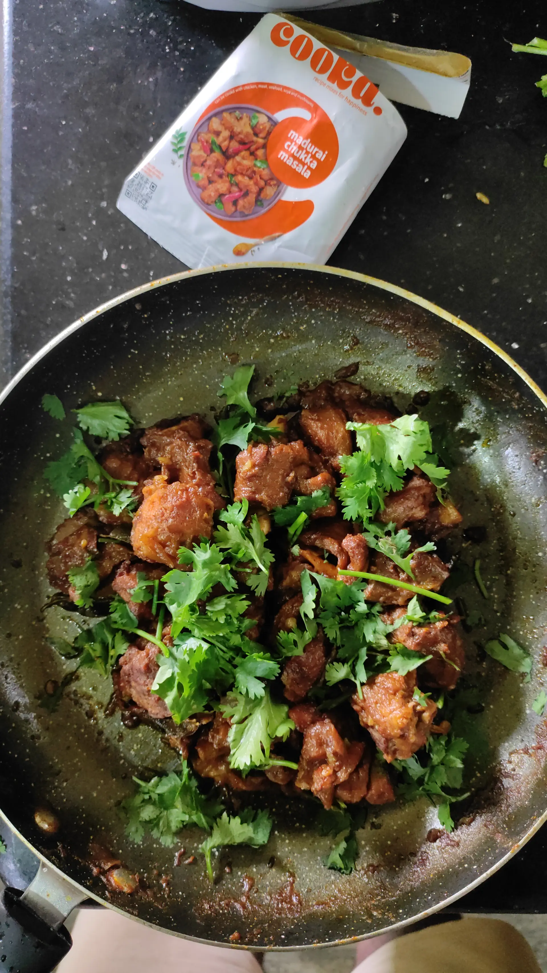 A cook's photo of Cookd Madurai Mutton Chukka