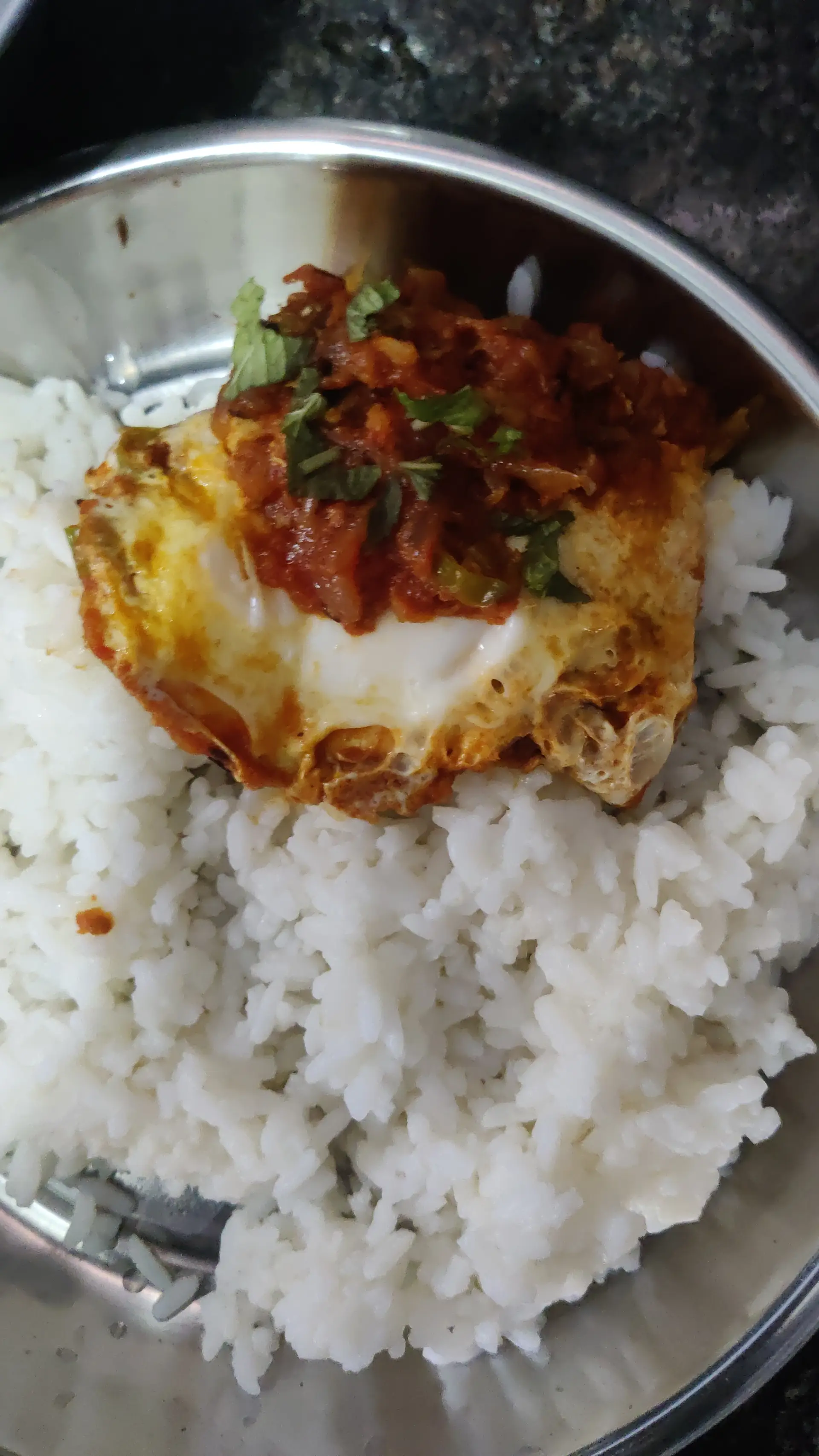 A cook's photo of Egg Drop Curry