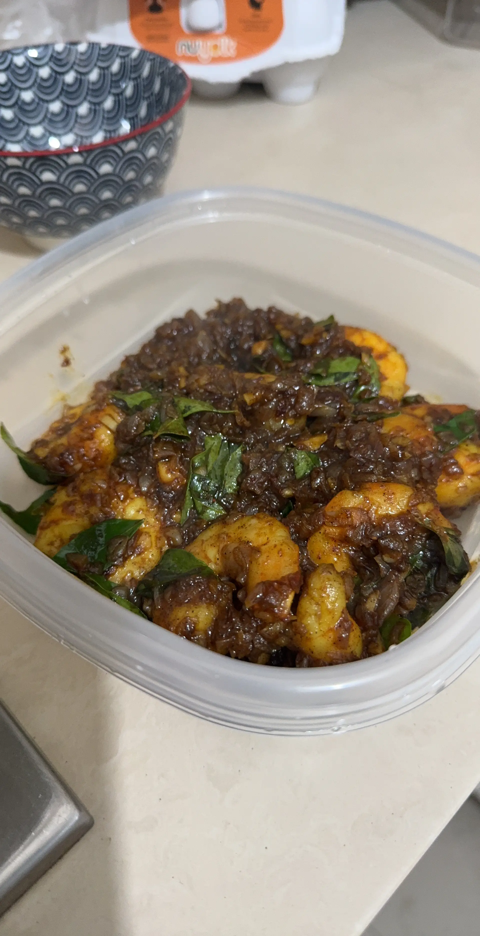 A cook's photo of Spicy Prawn Masala