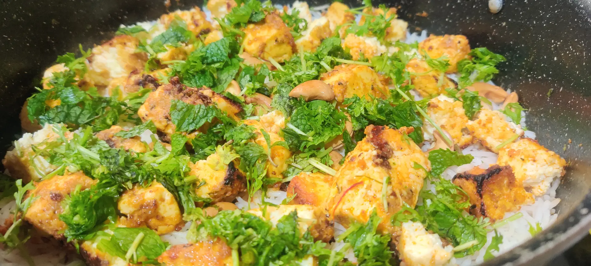 A cook's photo of Paneer Tikka Biryani