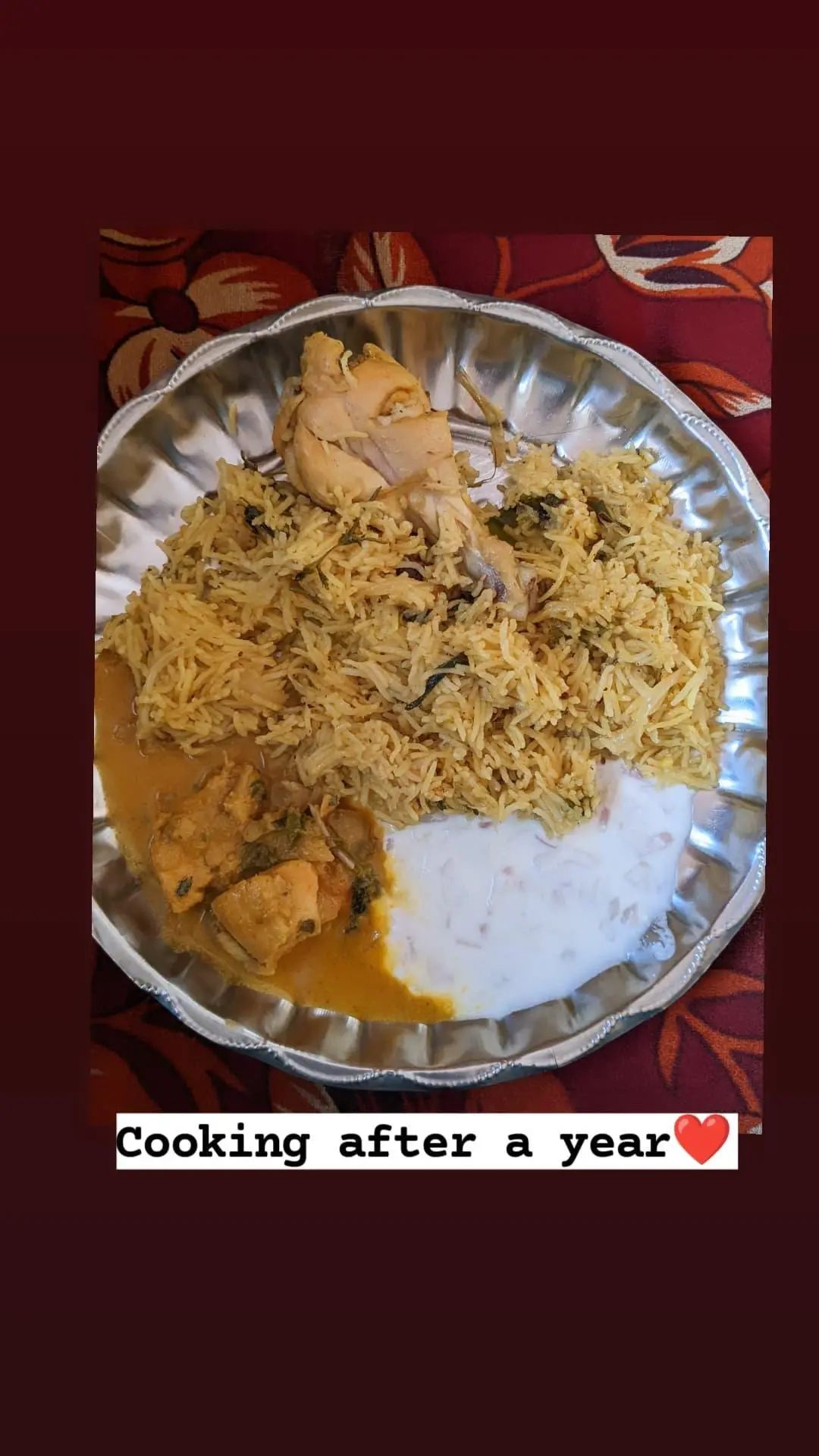A cook's photo of Chicken Biryani
