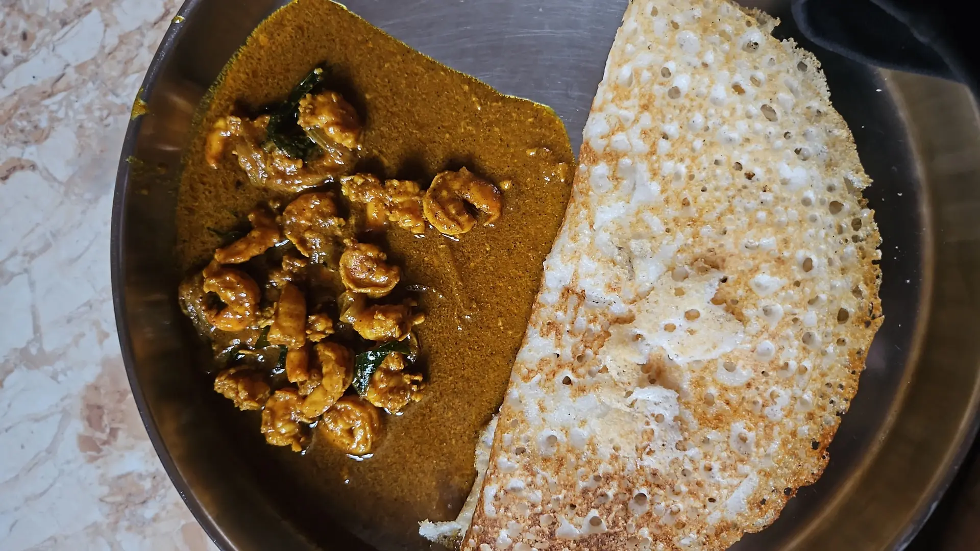 A cook's photo of Cookd Chettinad Prawn