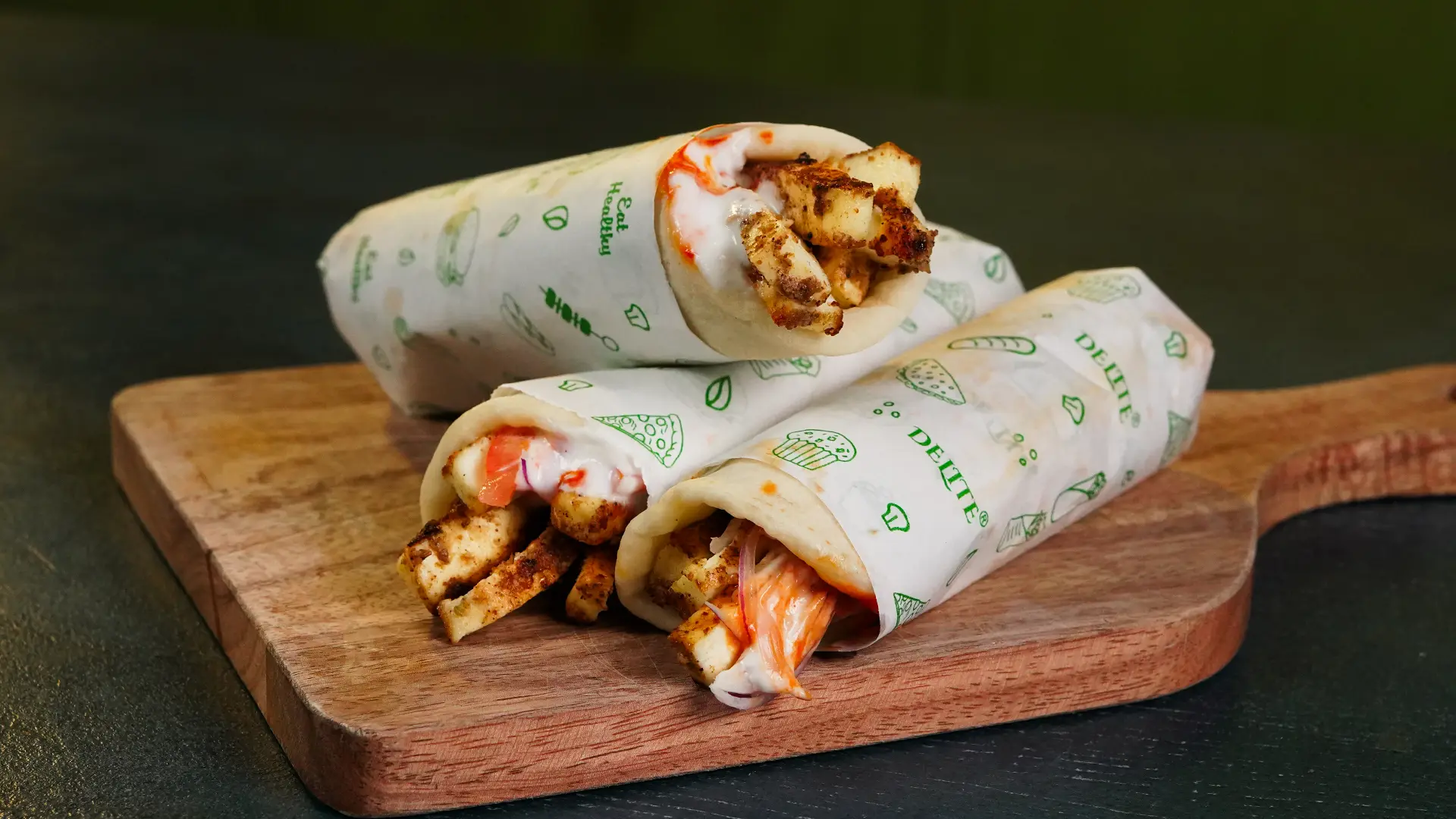 Easy Paneer Shawarma