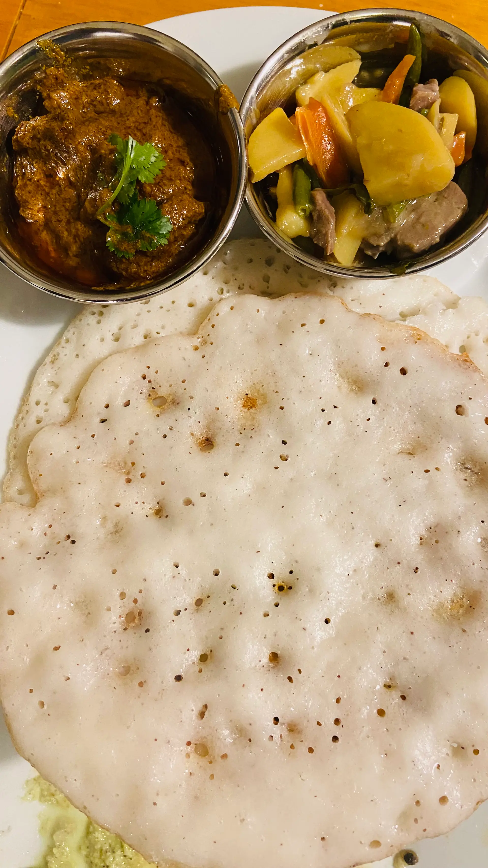 A cook's photo of Appam