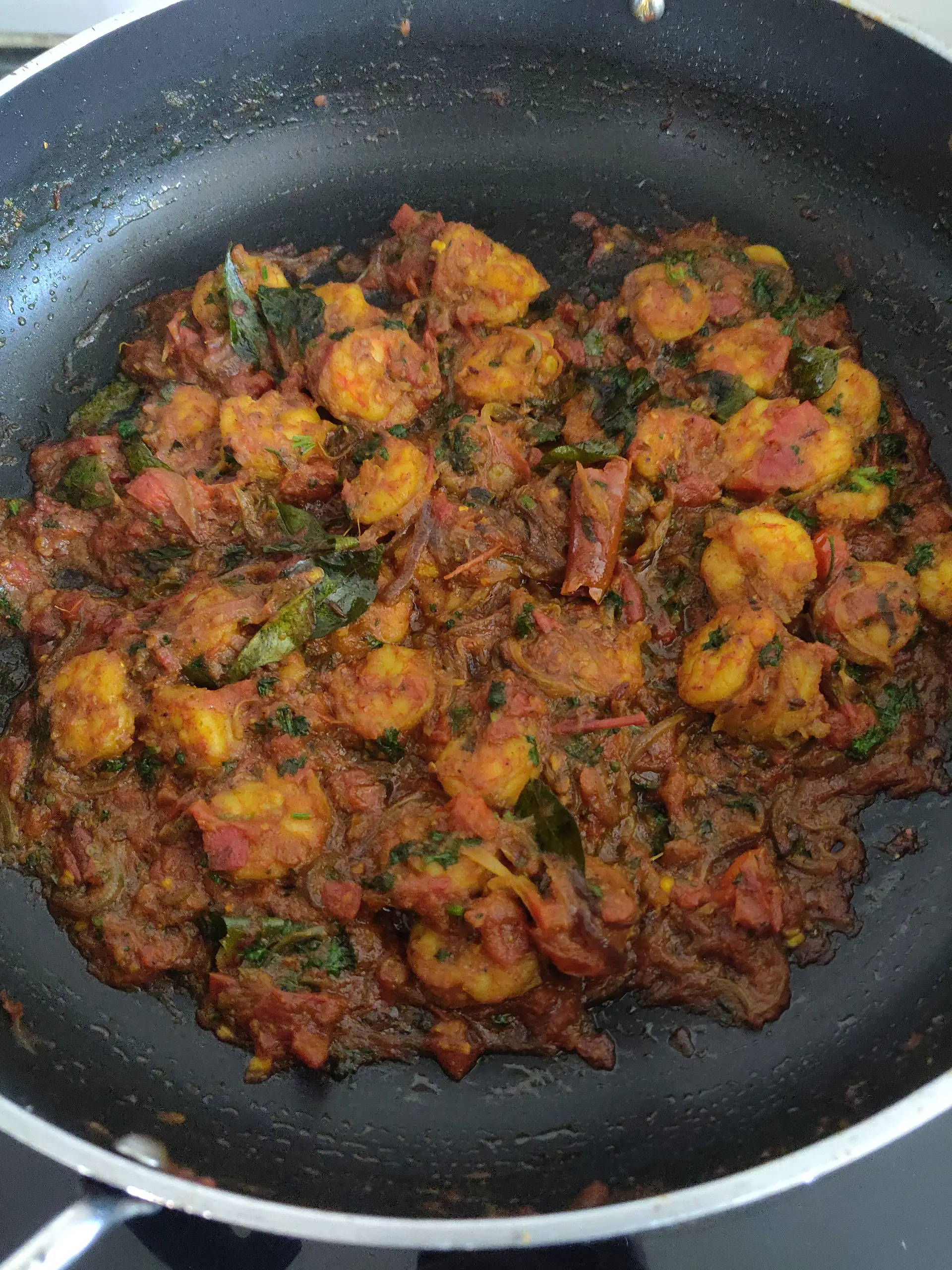 A cook's photo of Prawn Thokku