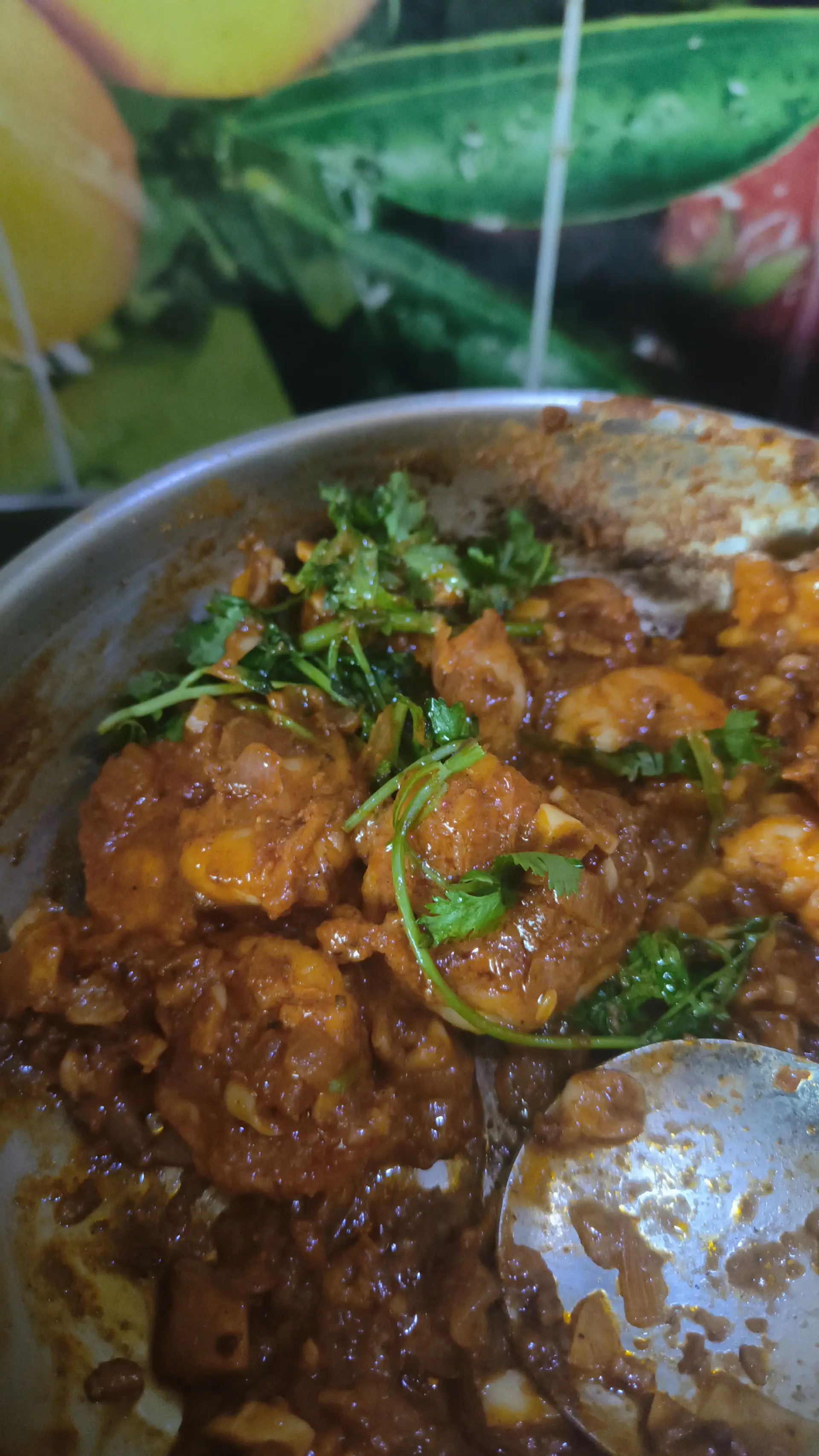 A cook's photo of Desi Garlic Prawns