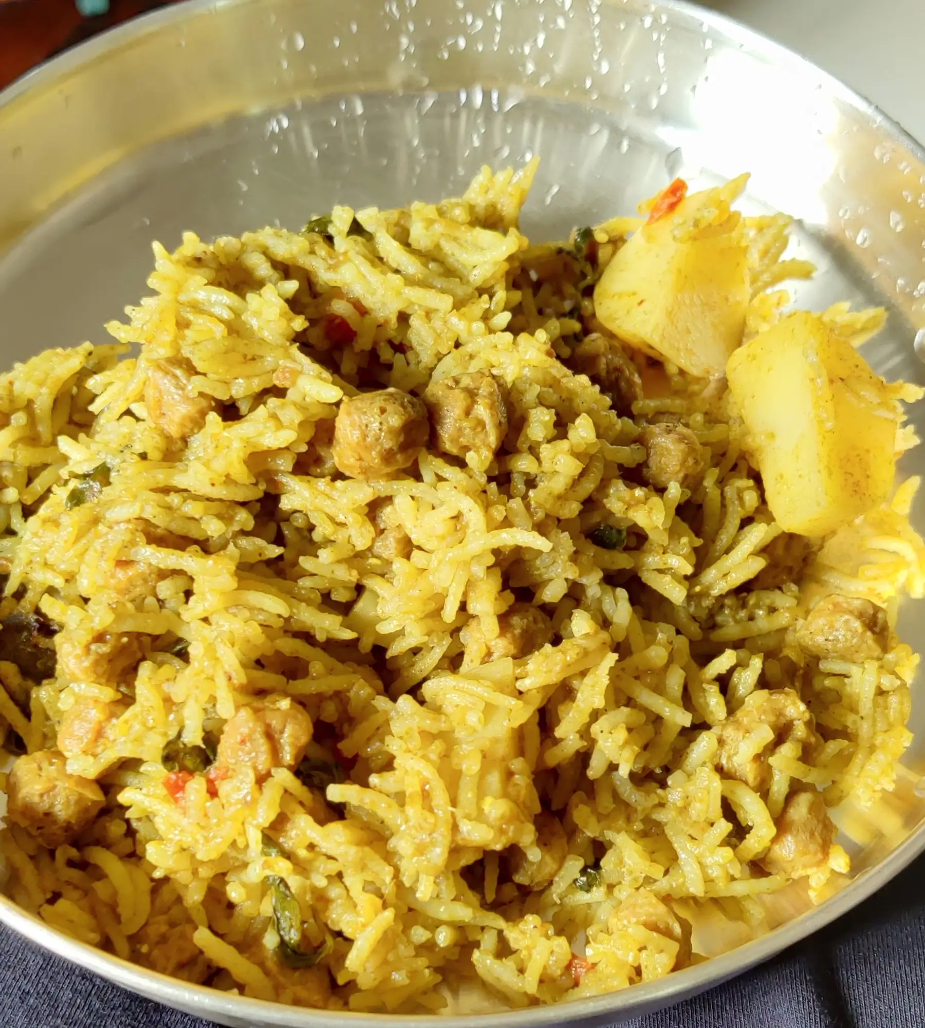 A cook's photo of Soya Dindigul Biryani