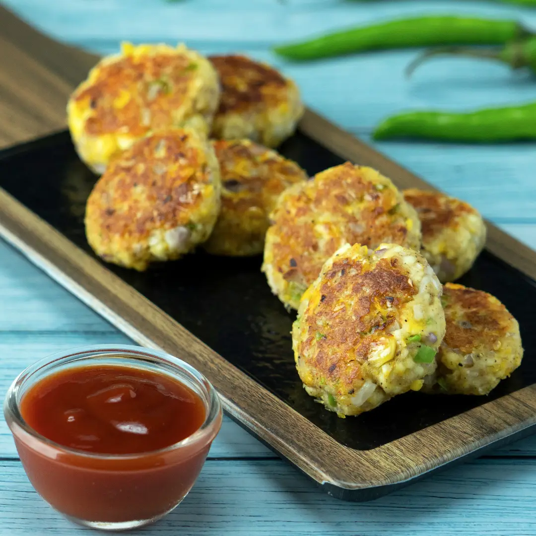 Corn and Paneer Cutlet