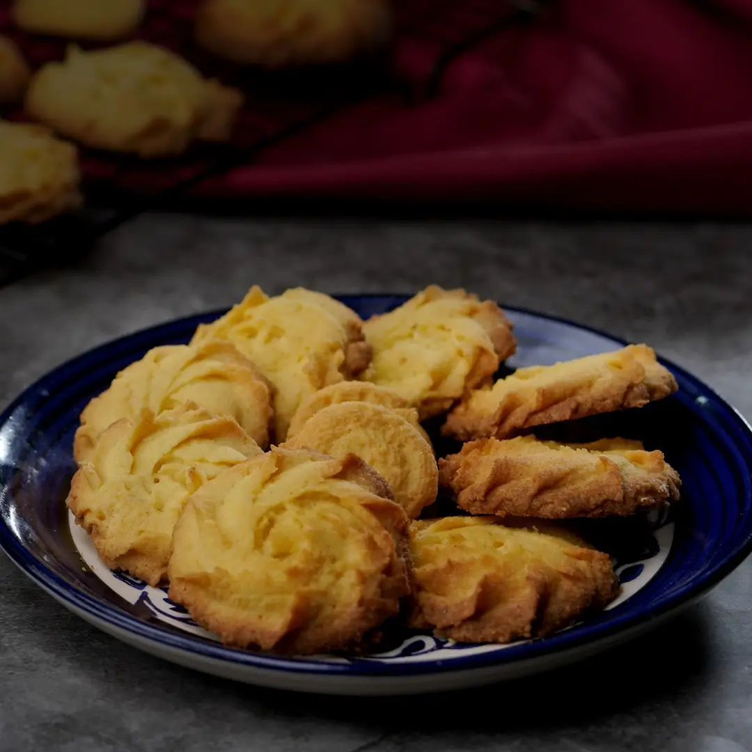 Piped Coconut Cookies