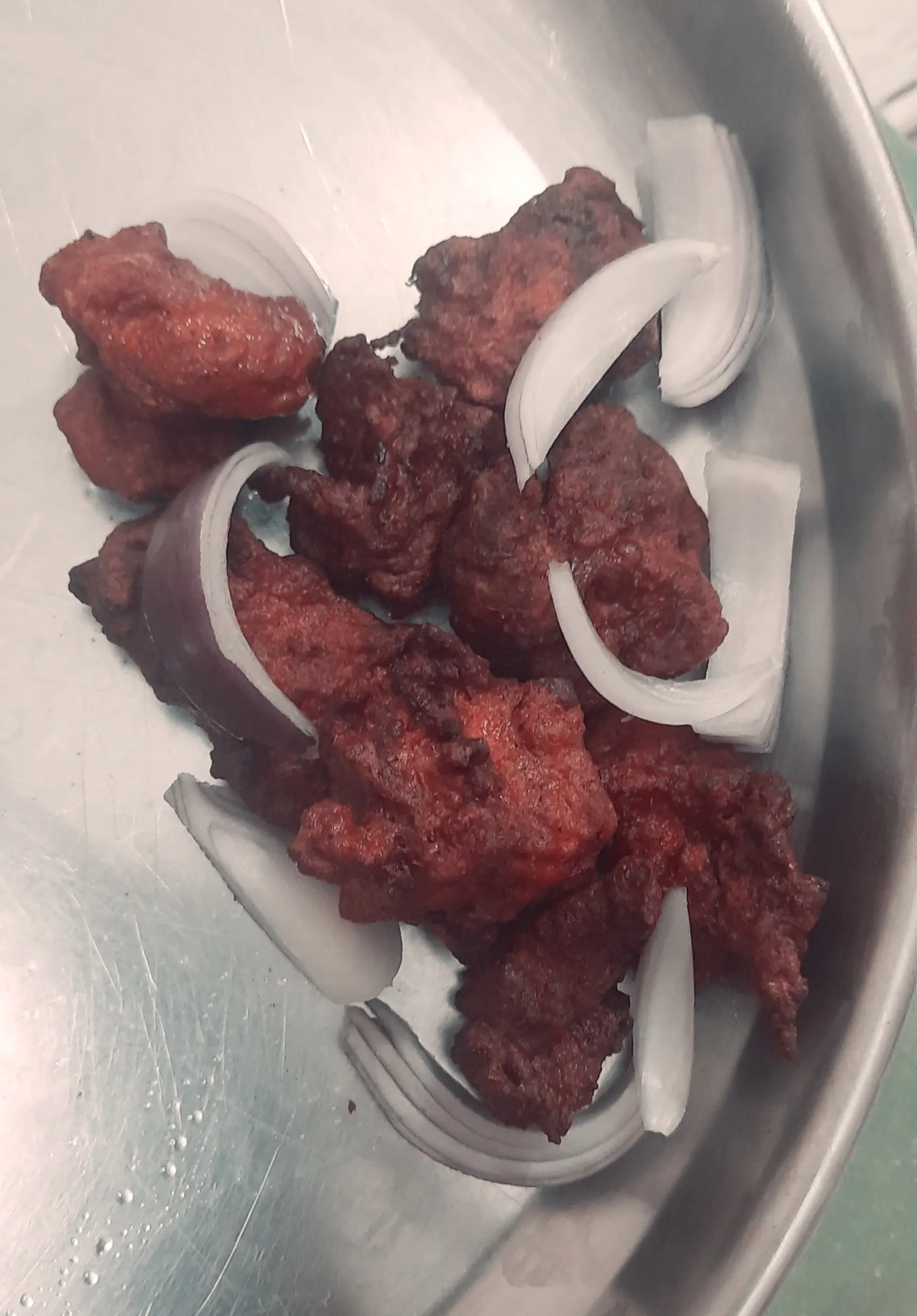 A cook's photo of Chicken 65