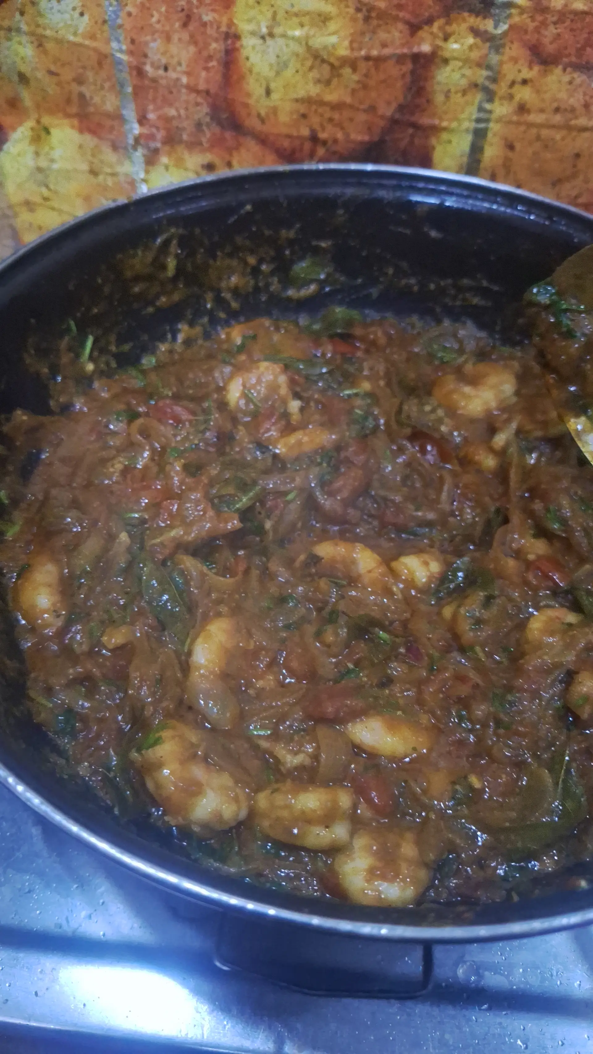 A cook's photo of Prawn Thokku