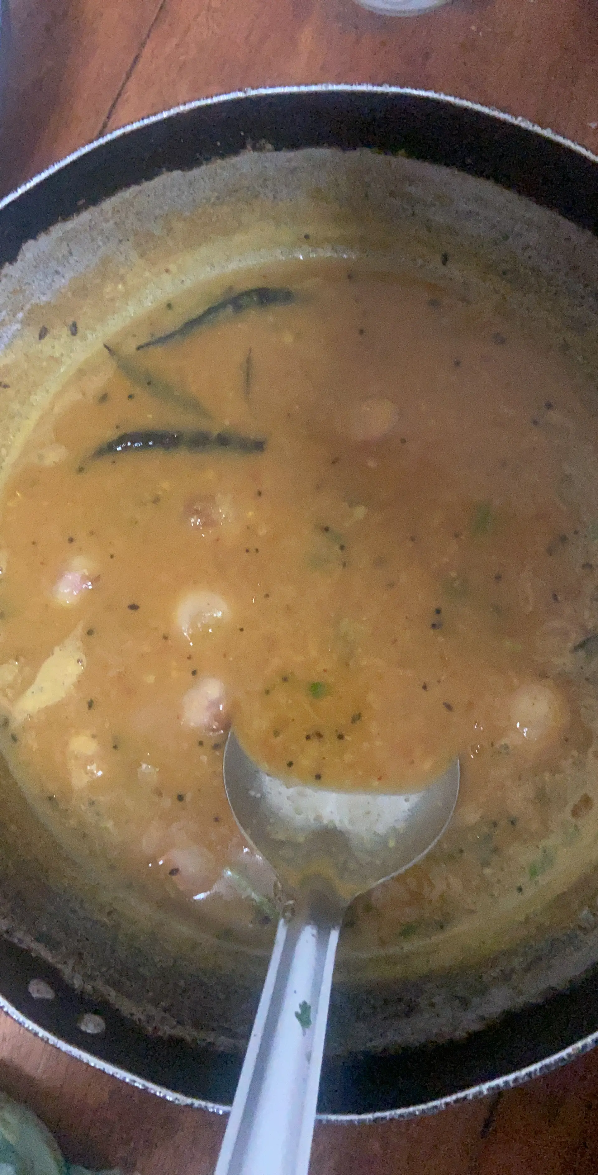 A cook's photo of Onion Sambar