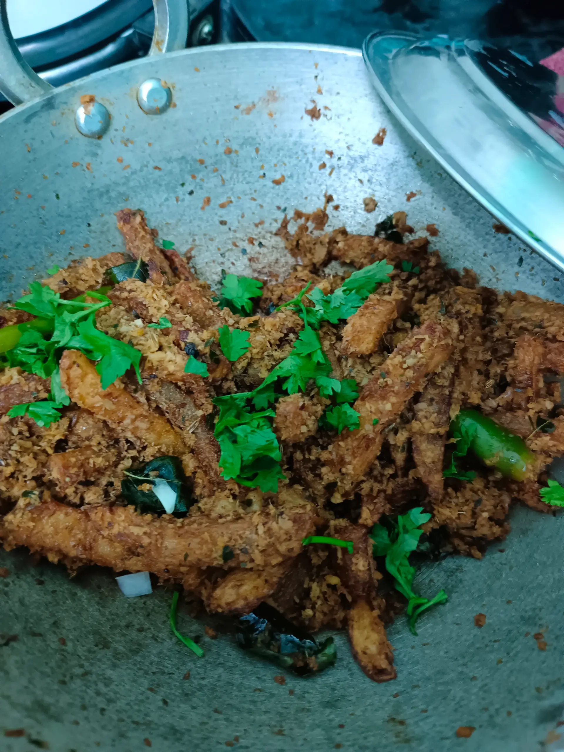 A cook's photo of Udupi Potato Fry