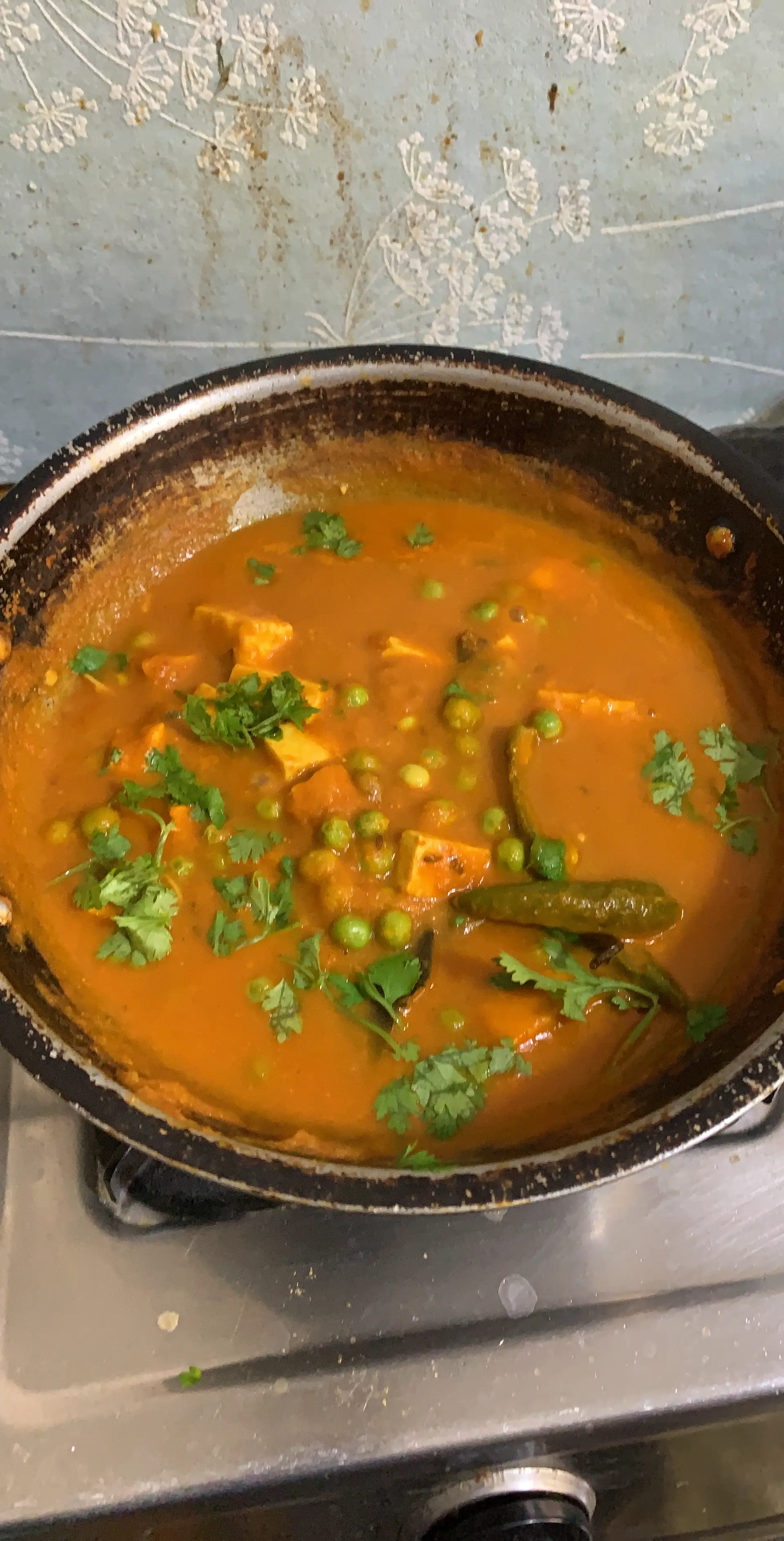 A cook's photo of Matar Paneer Gravy