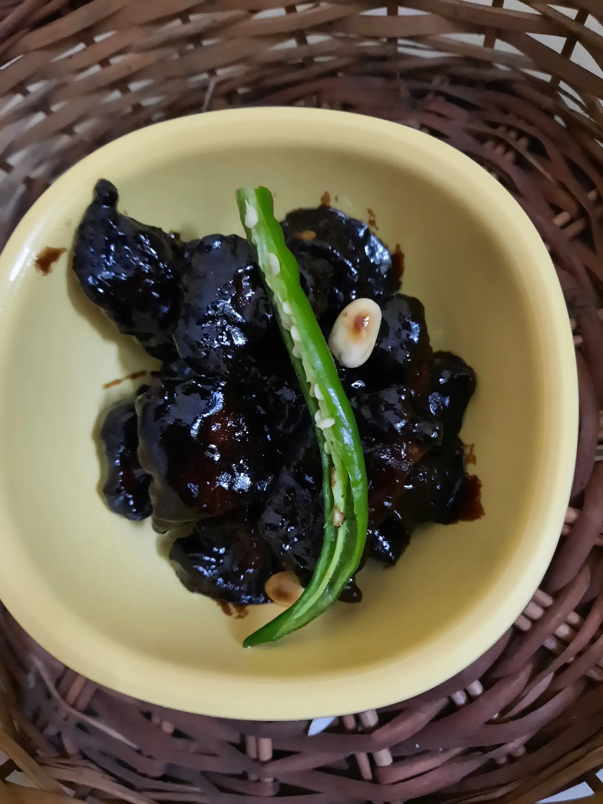 A cook's photo of Kung Pao Chicken