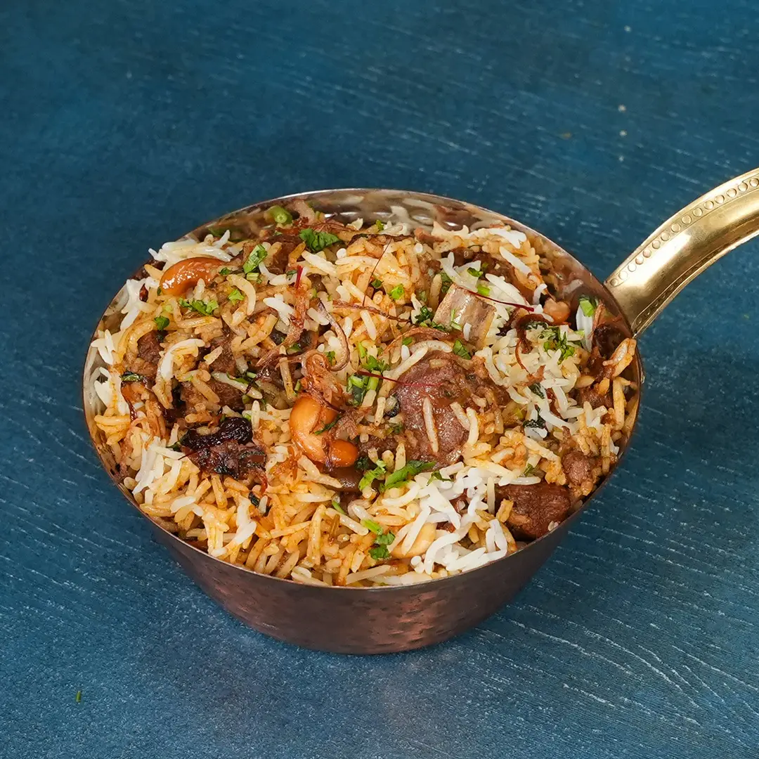 Cookd Hyderabadi Mutton Biryani (pressure cooker)