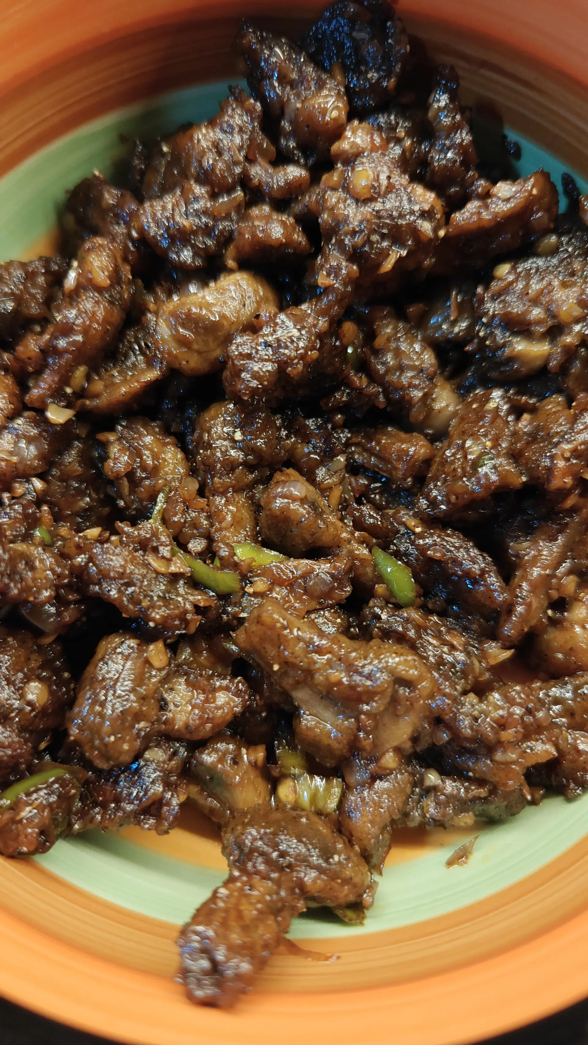 A cook's photo of Mushroom Pepper Fry