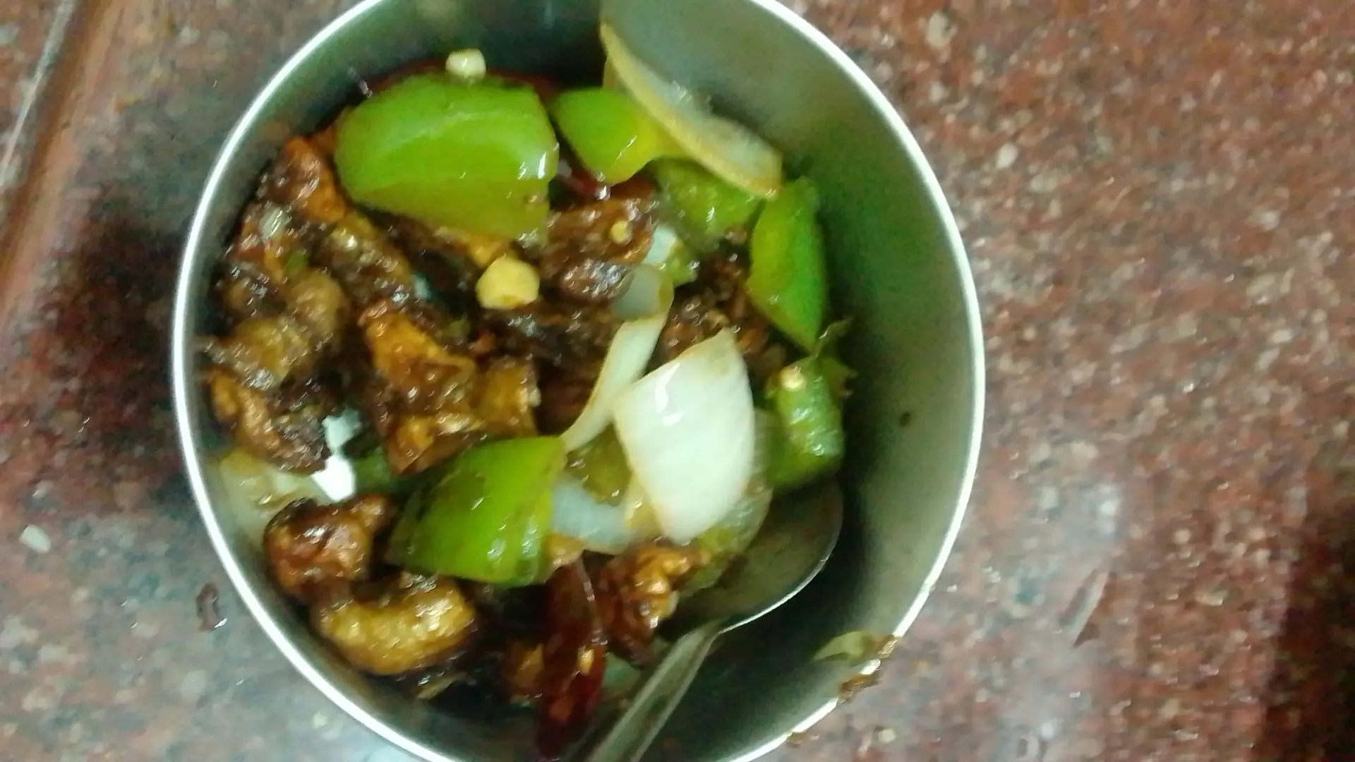 A cook's photo of Street Style Chilli Mushroom