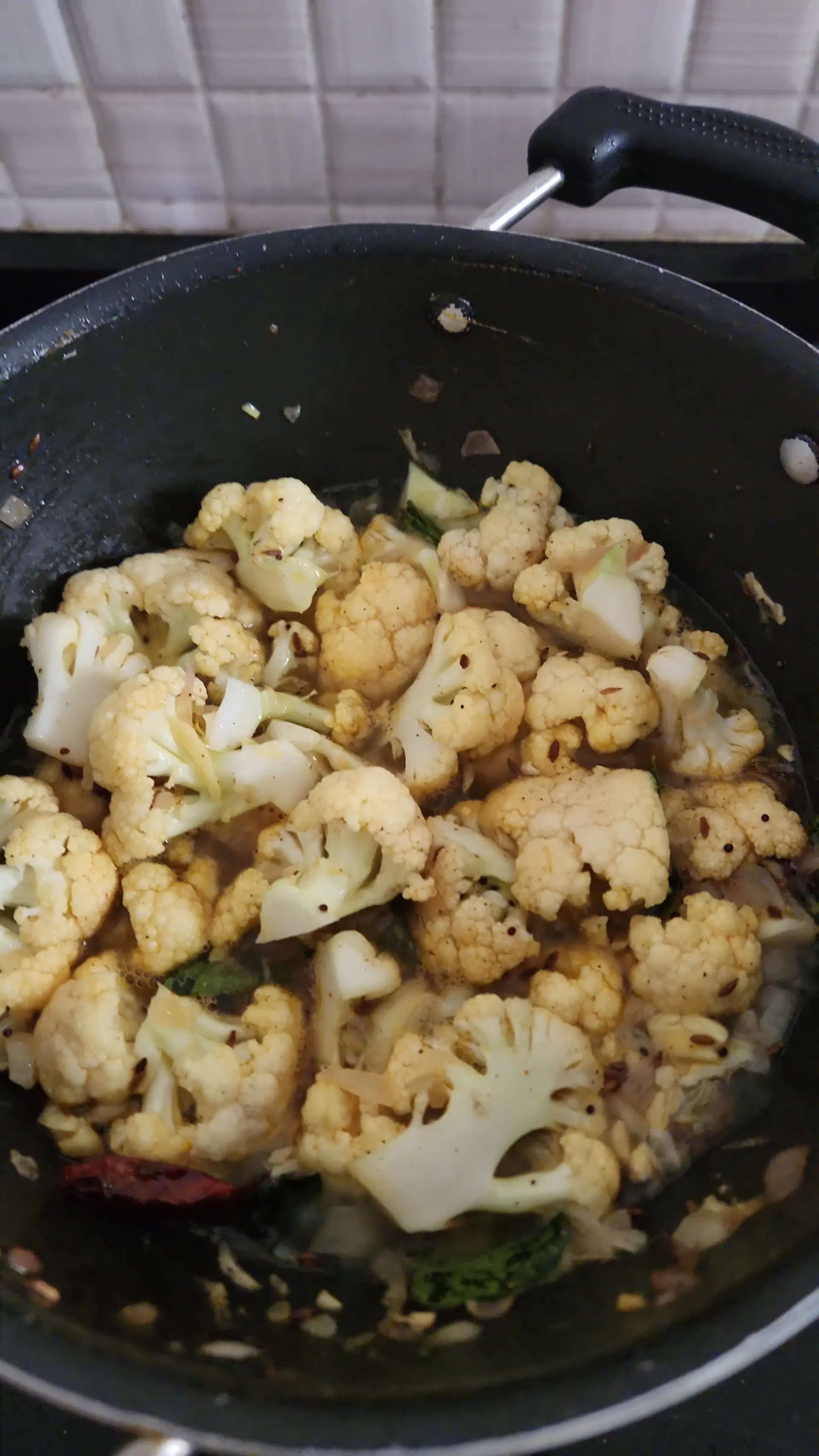A cook's photo of Cauliflower Poriyal