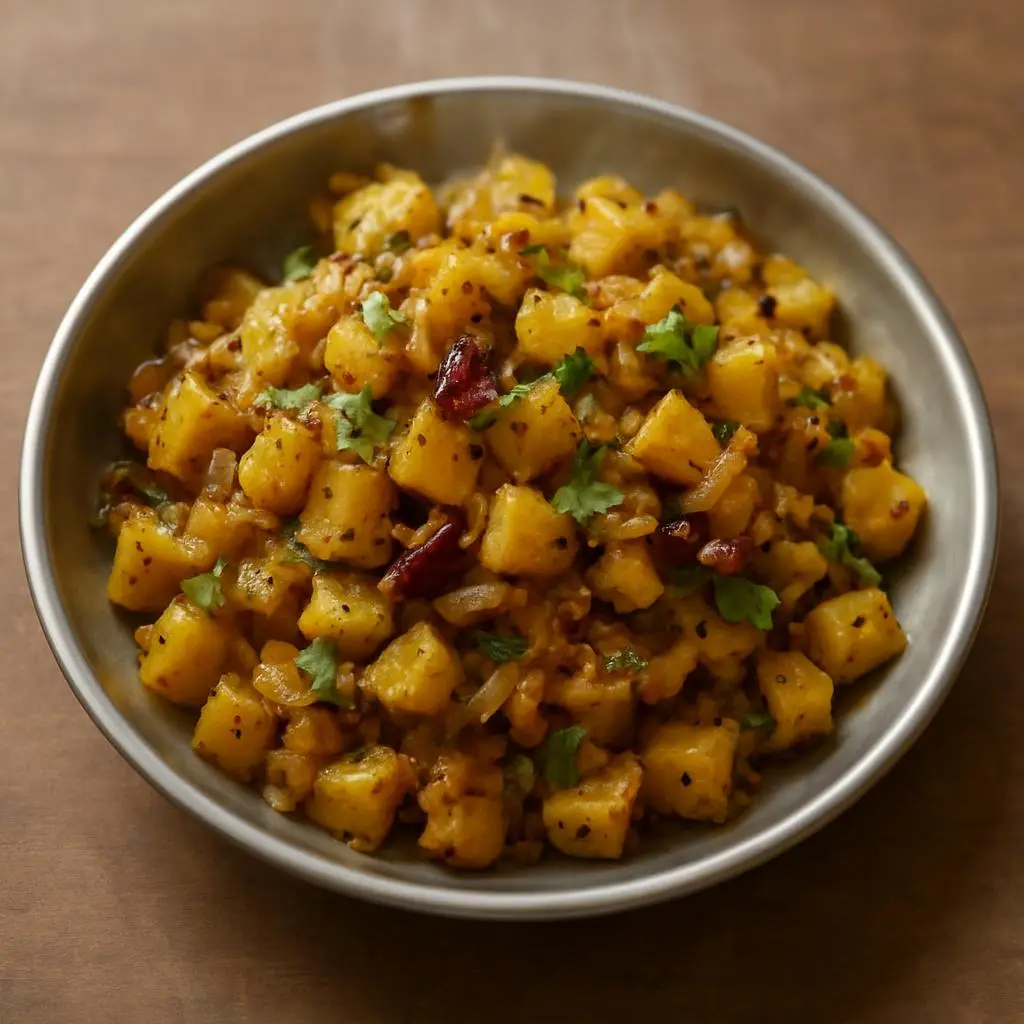कच्चे केले की पोरियल
