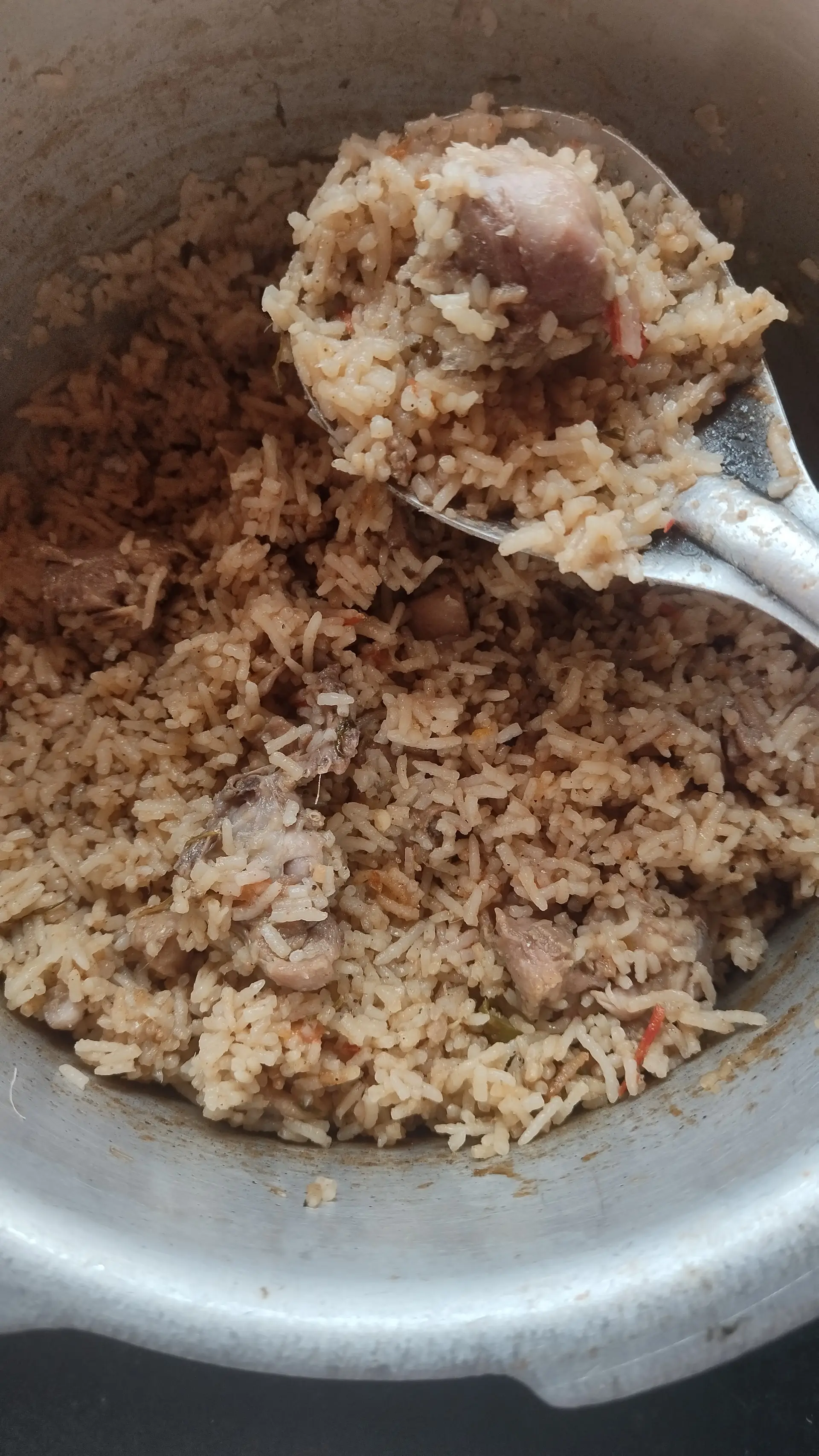 A cook's photo of White Chicken Pulao