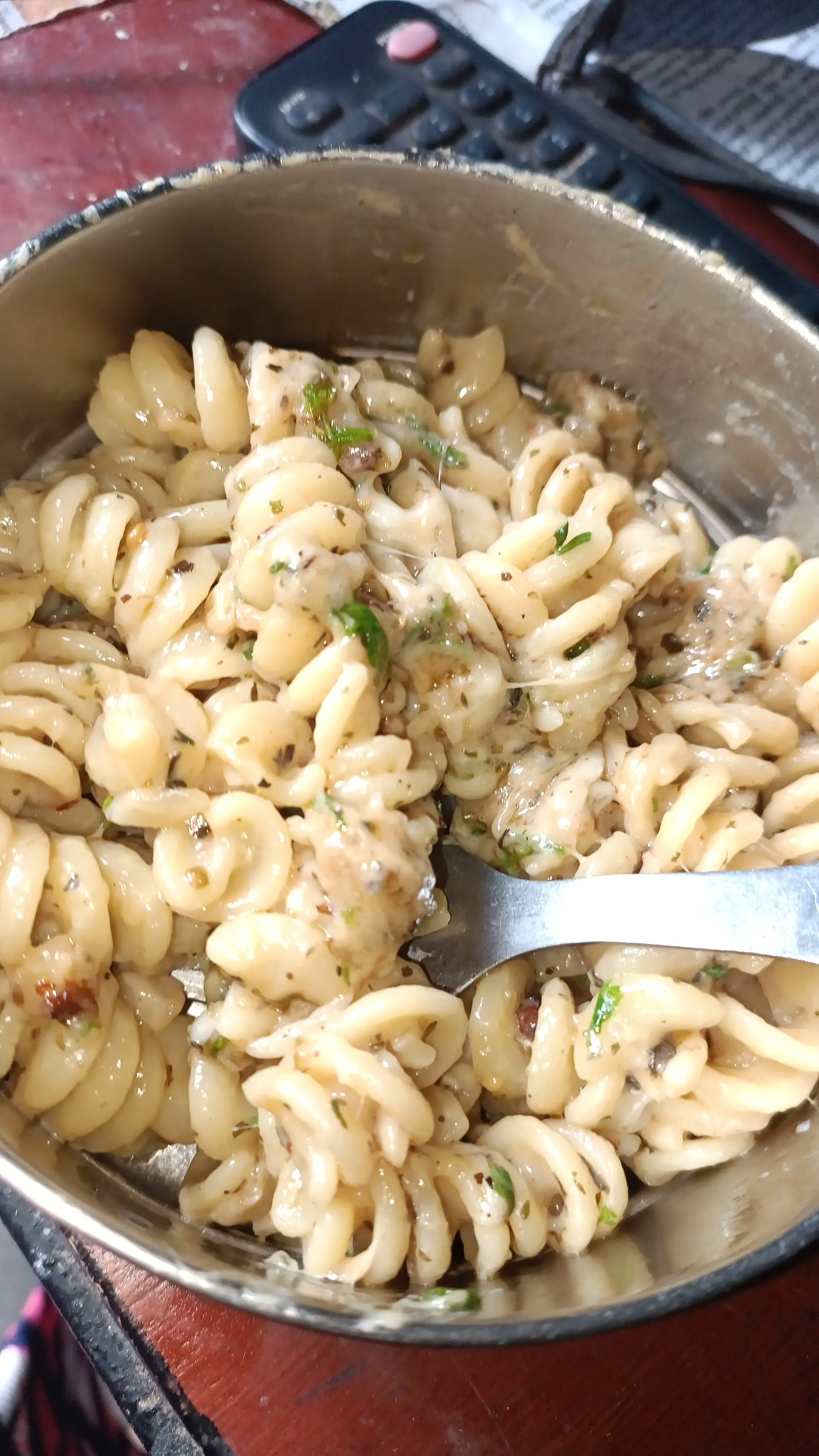 A cook's photo of Spaghetti Aglio e Olio