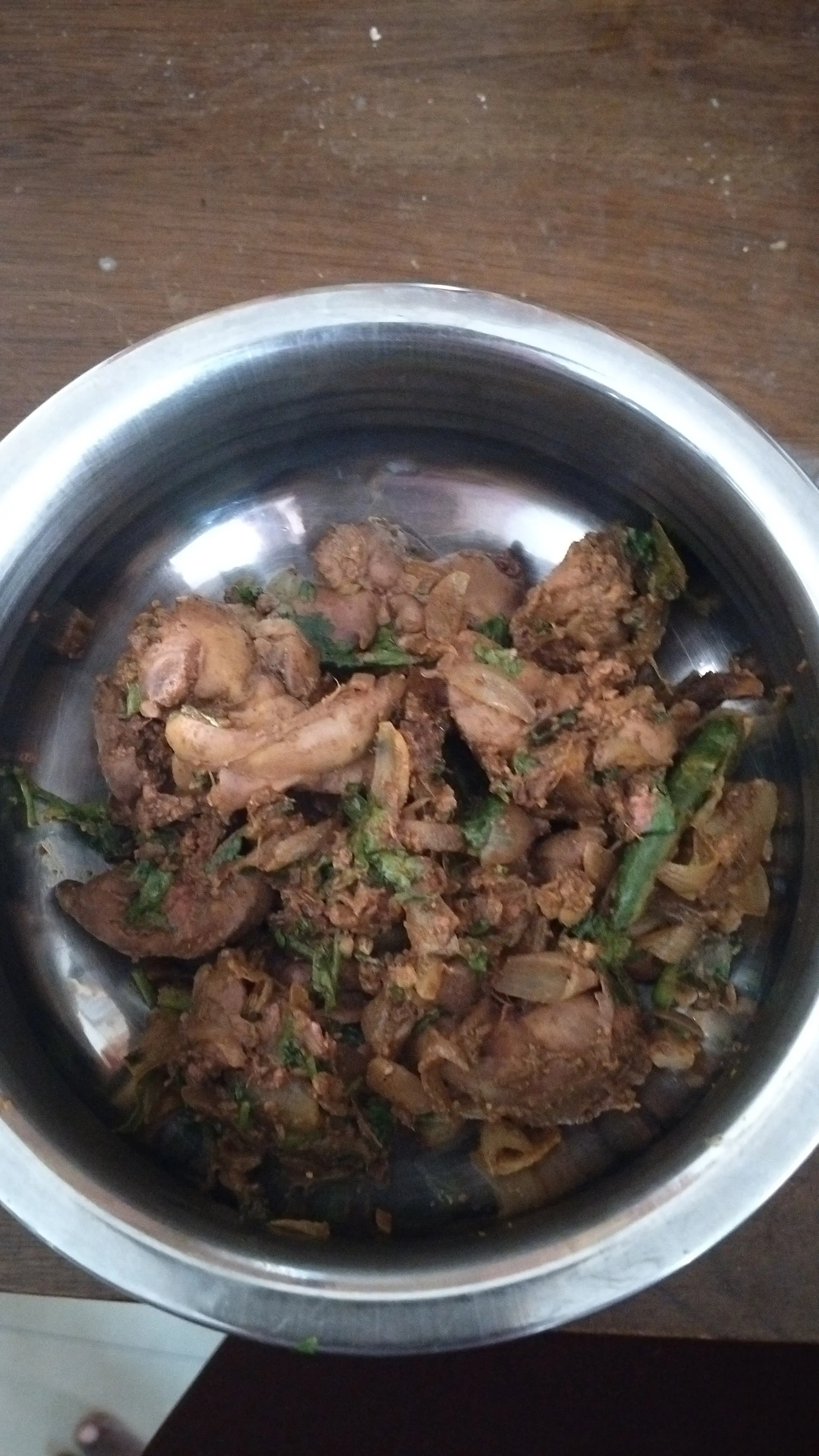 A cook's photo of Chicken Liver Pepper Fry