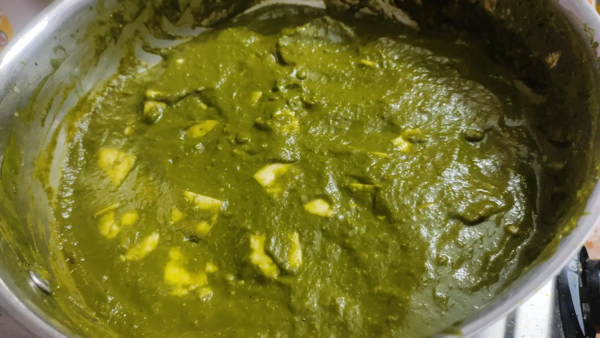 A cook's photo of Palak Paneer