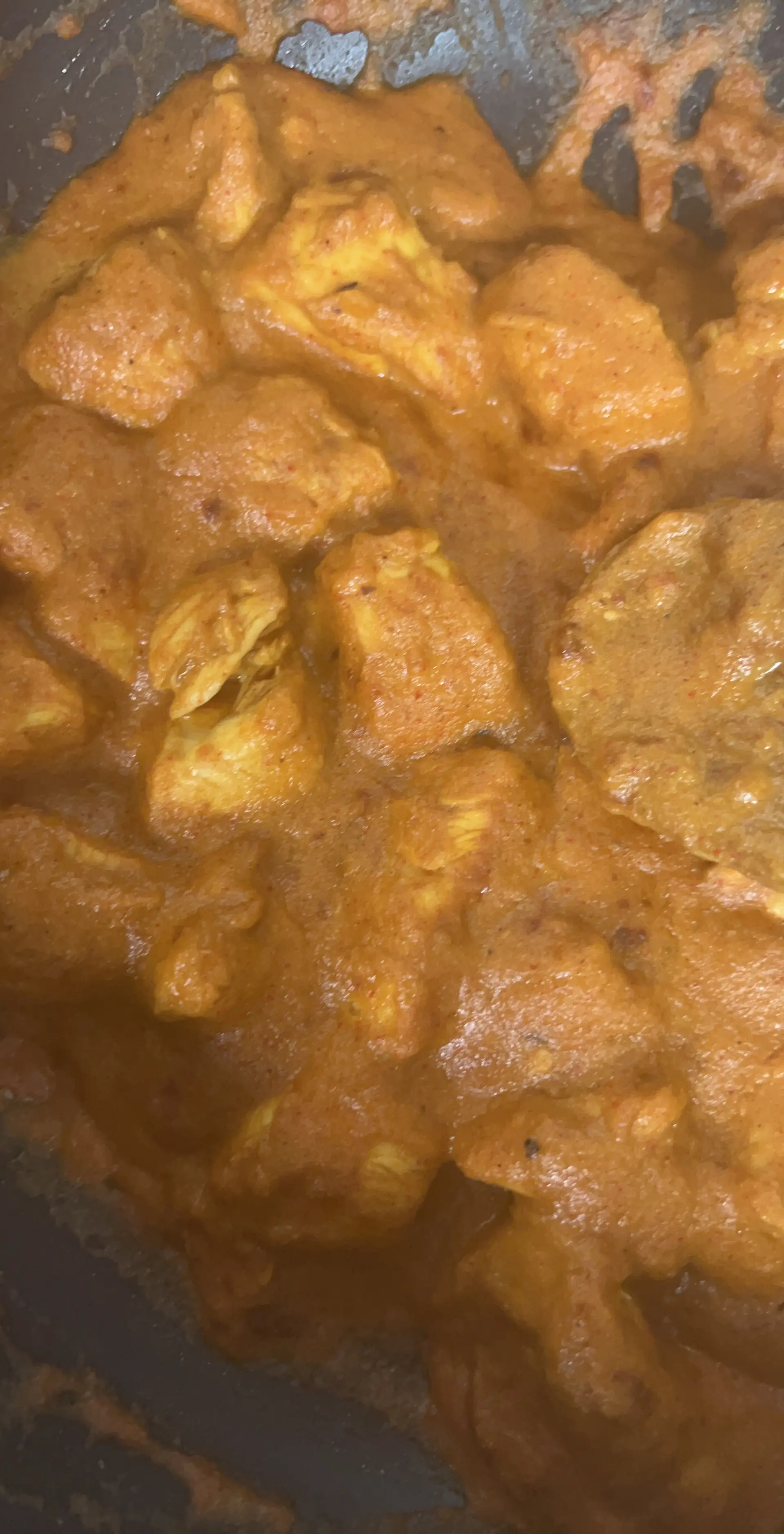 A cook's photo of Chicken Changezi