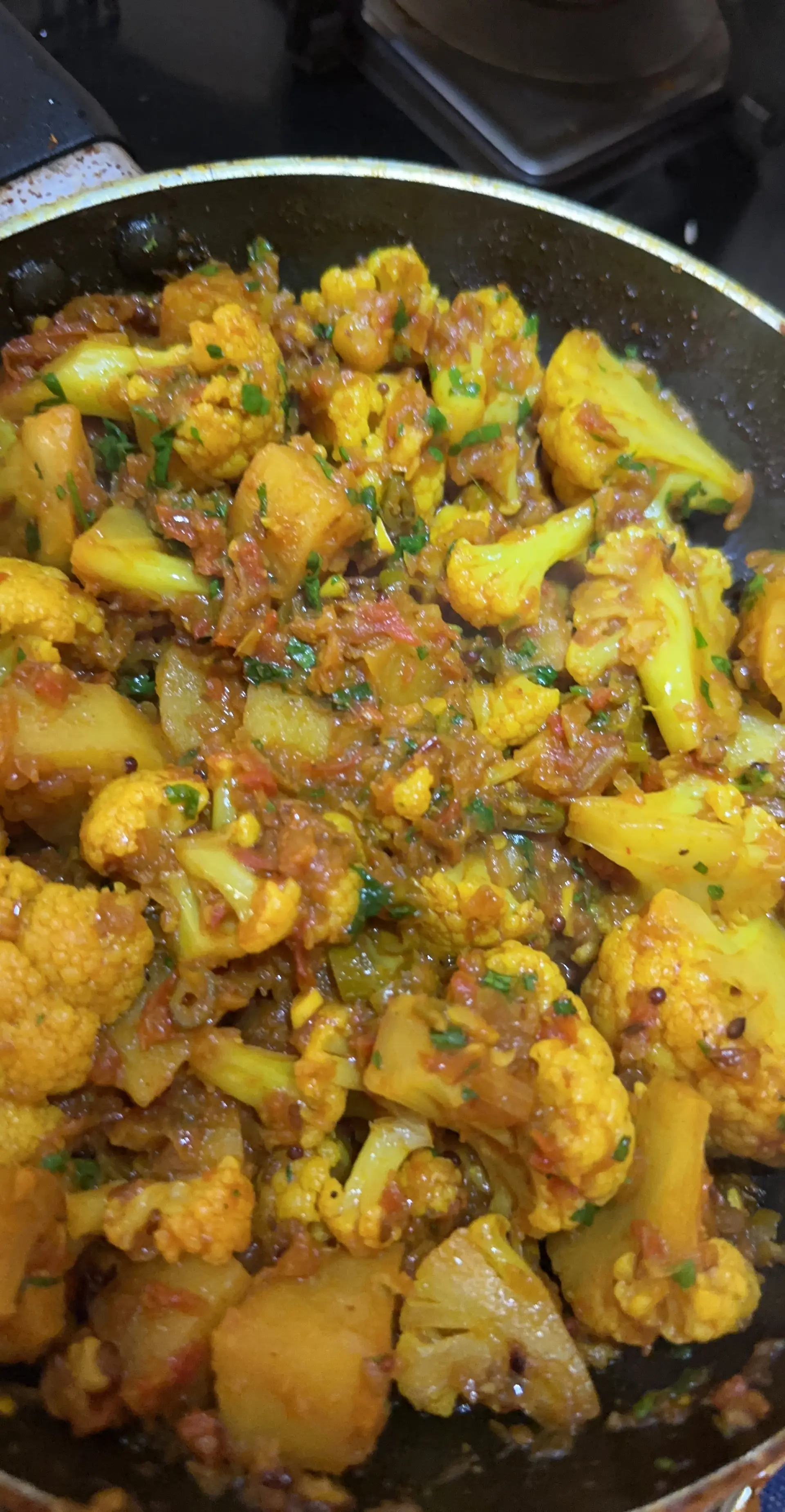 A cook's photo of Aloo Gobi
