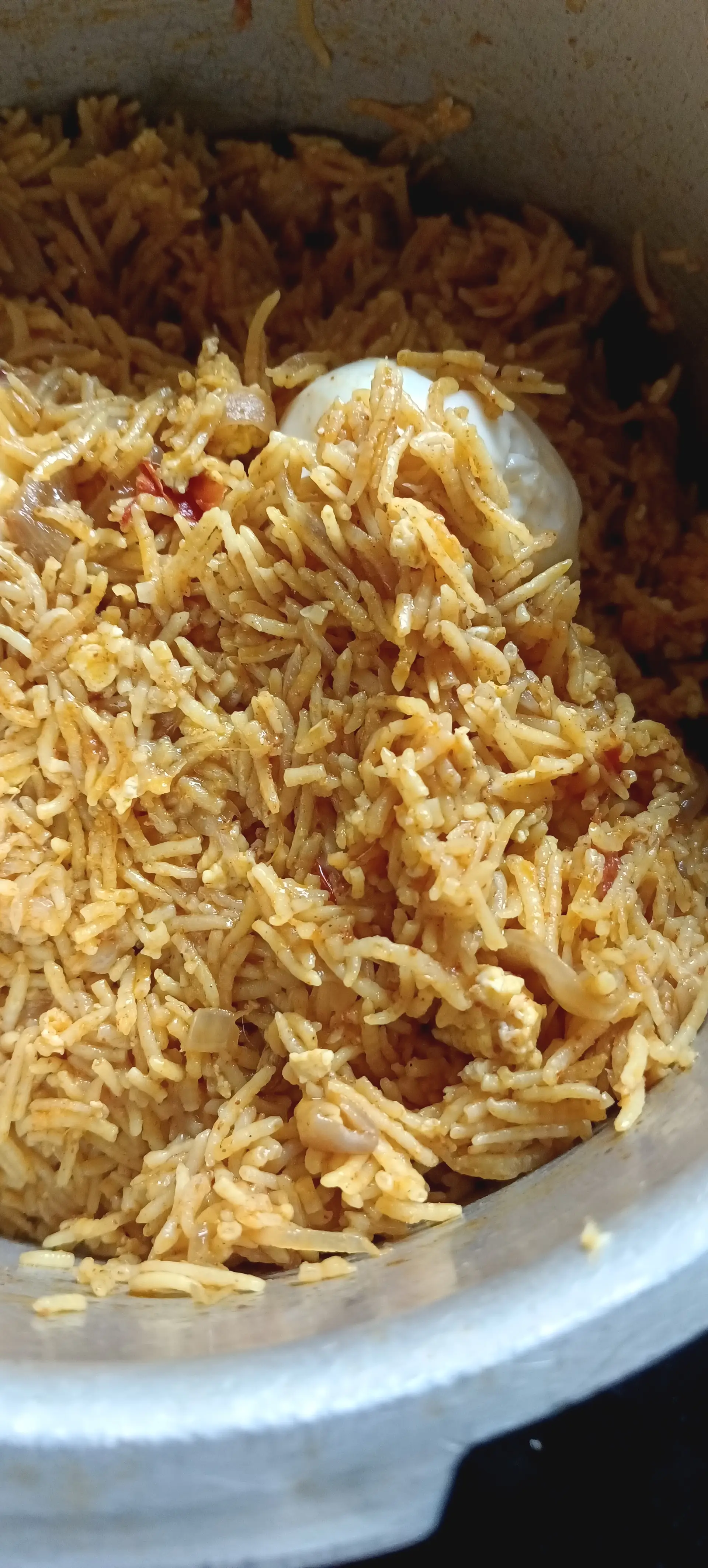 A cook's photo of Egg Dum Biryani